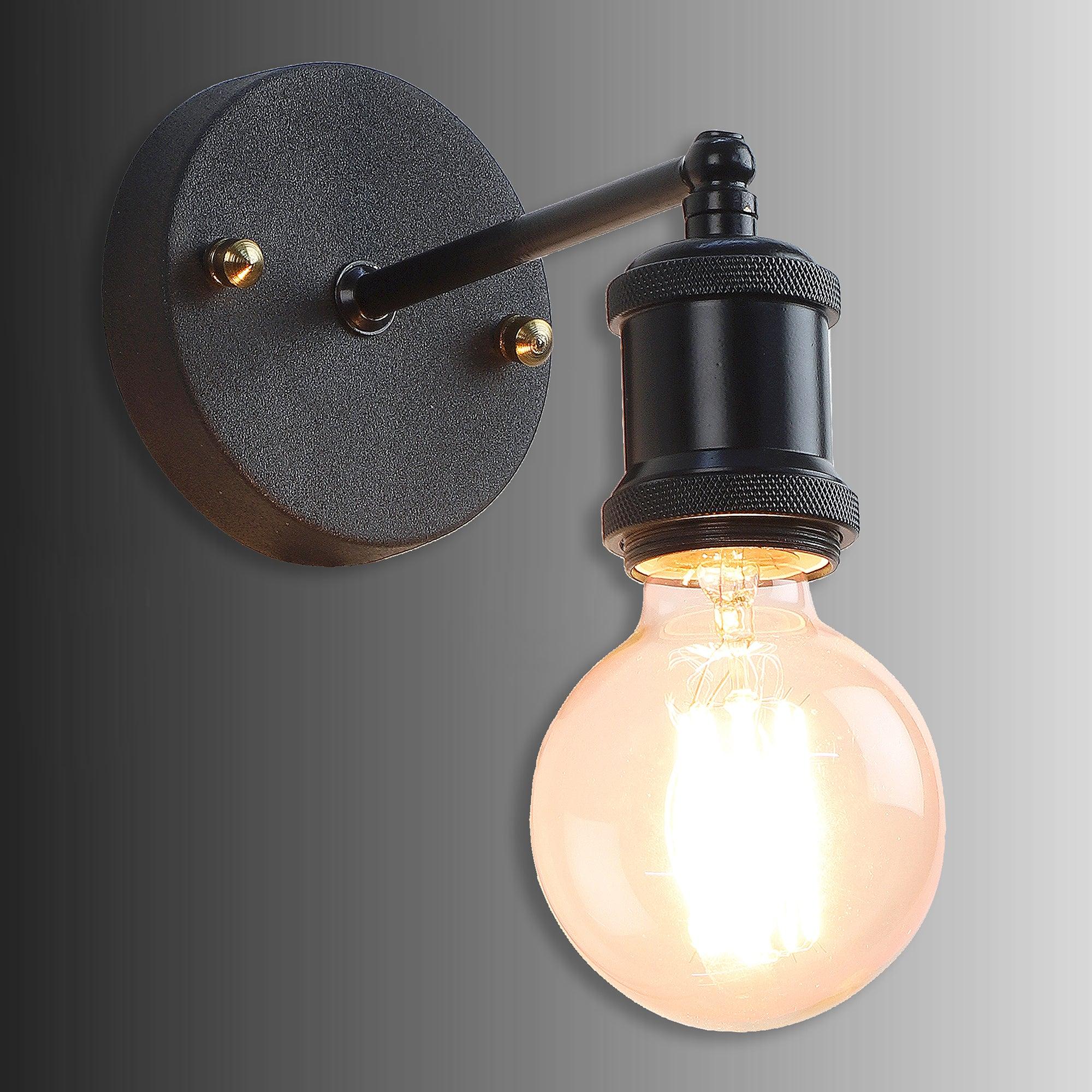 Elements Black Metal Wall Light by SS Lightings - Ouch Cart