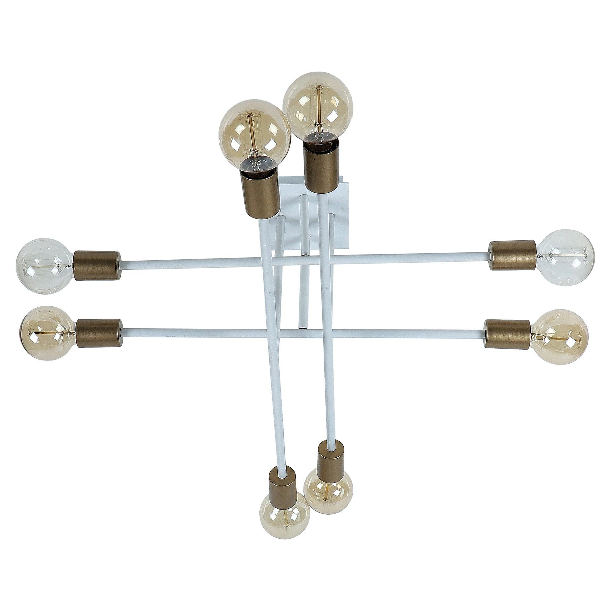 Eight Head Sputnik White Mordern Chandelier By SS Lightings - Ouch Cart