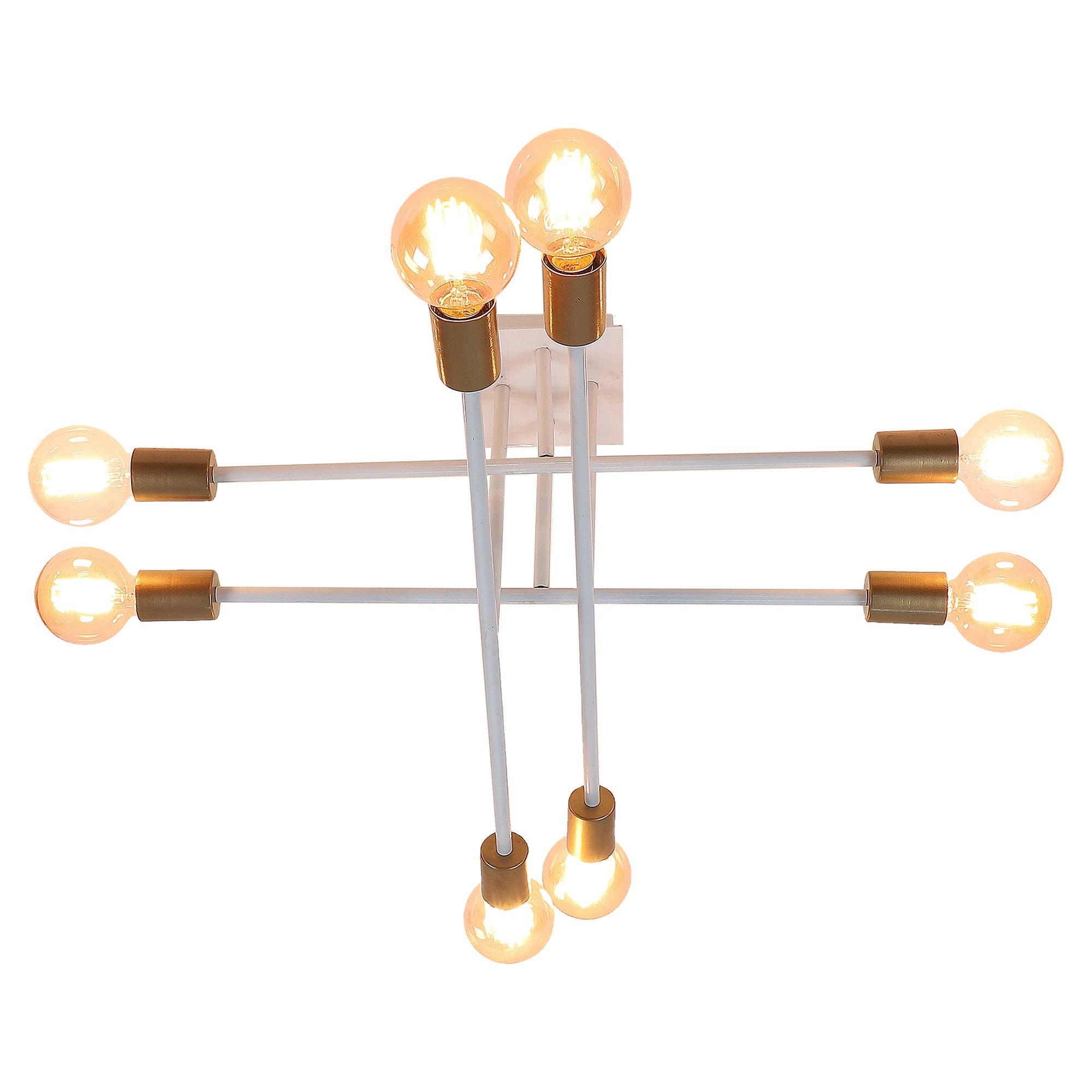 Eight Head Sputnik White Mordern Chandelier By SS Lightings - Ouch Cart