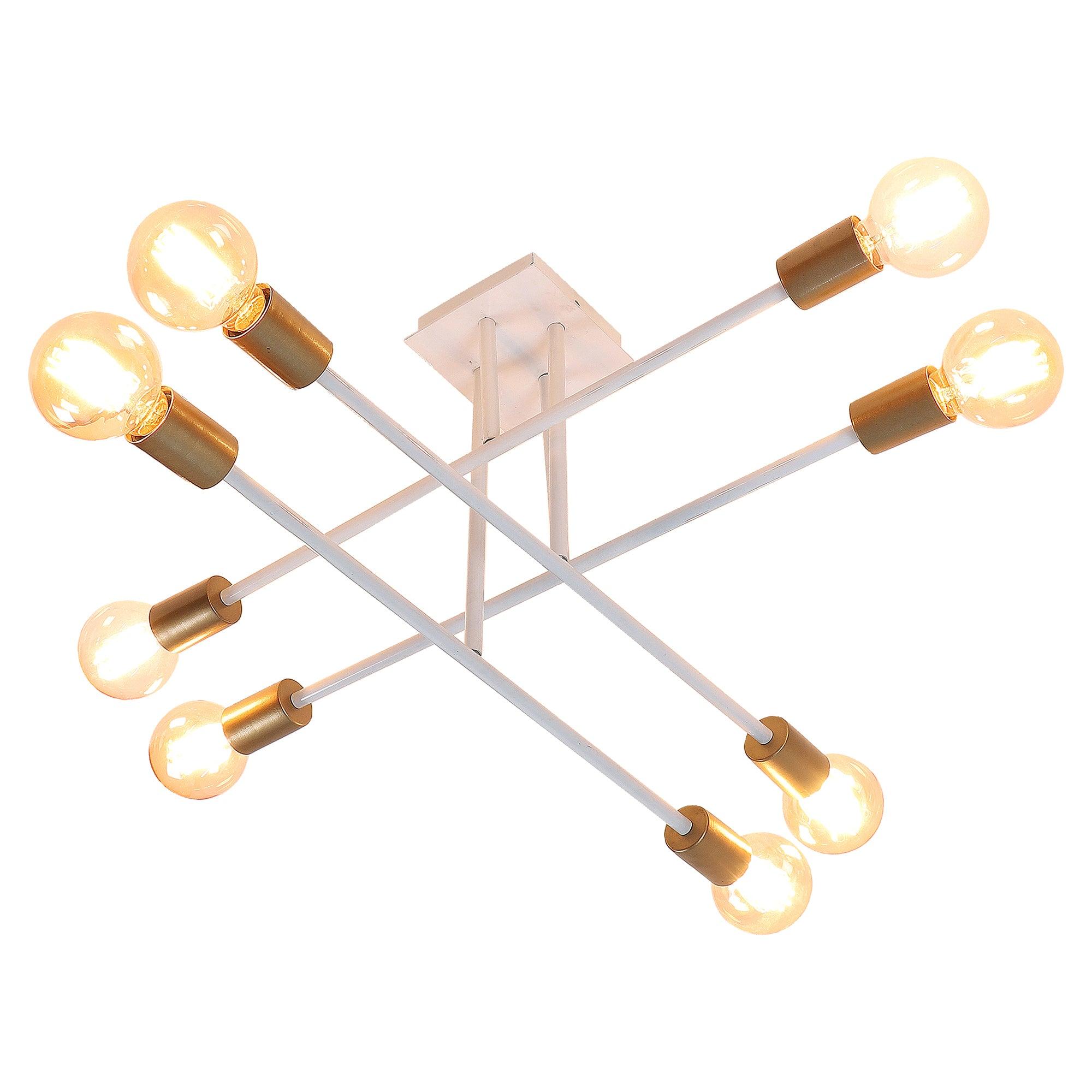 Eight Head Sputnik White Mordern Chandelier By SS Lightings - Ouch Cart