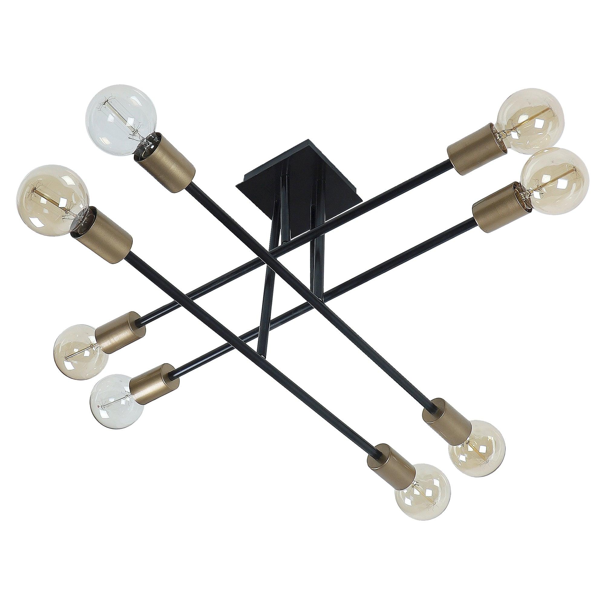 Eight Head Sputnik Black Mordern Chandelier By SS Lightings - Ouch Cart