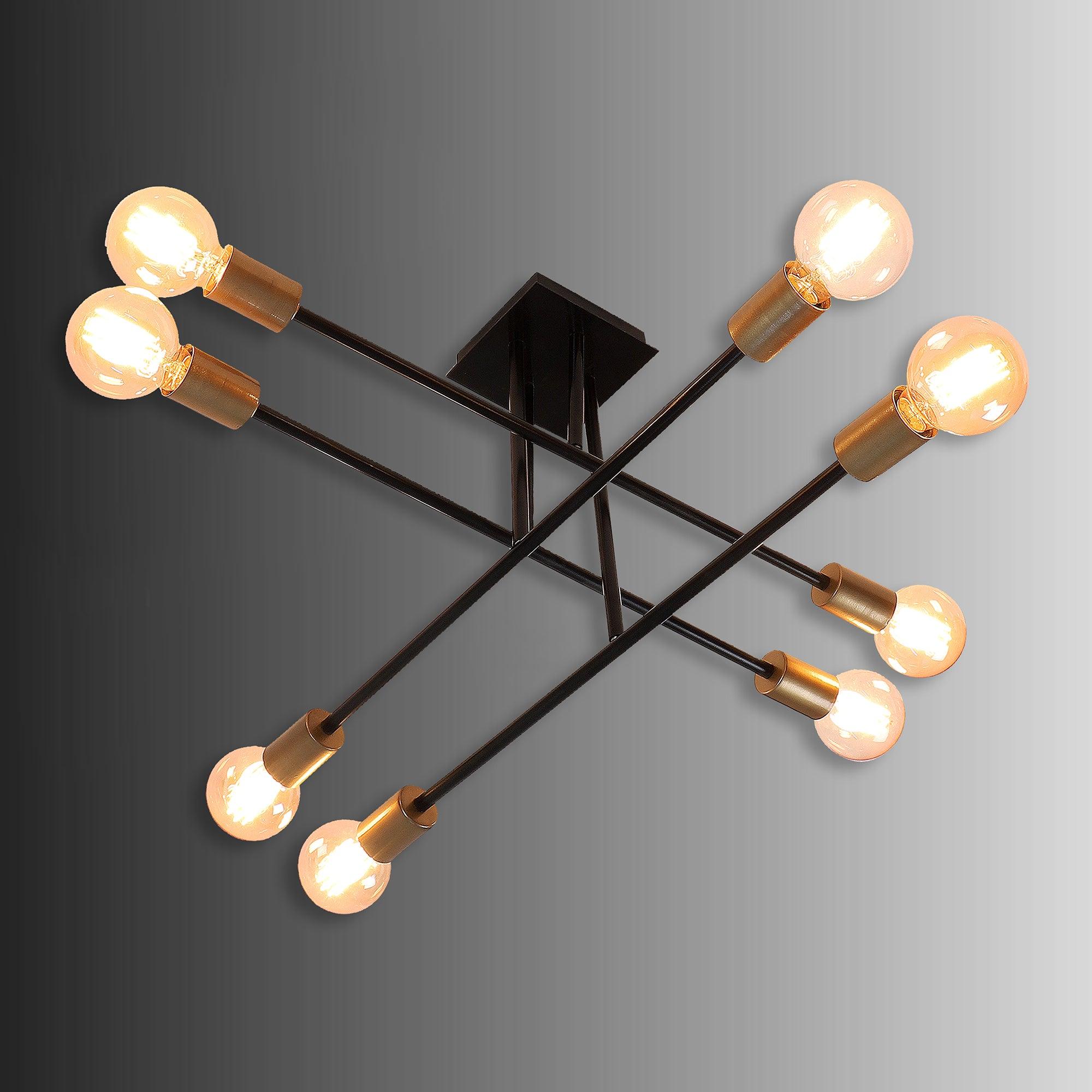 Eight Head Sputnik Black Mordern Chandelier By SS Lightings - Ouch Cart