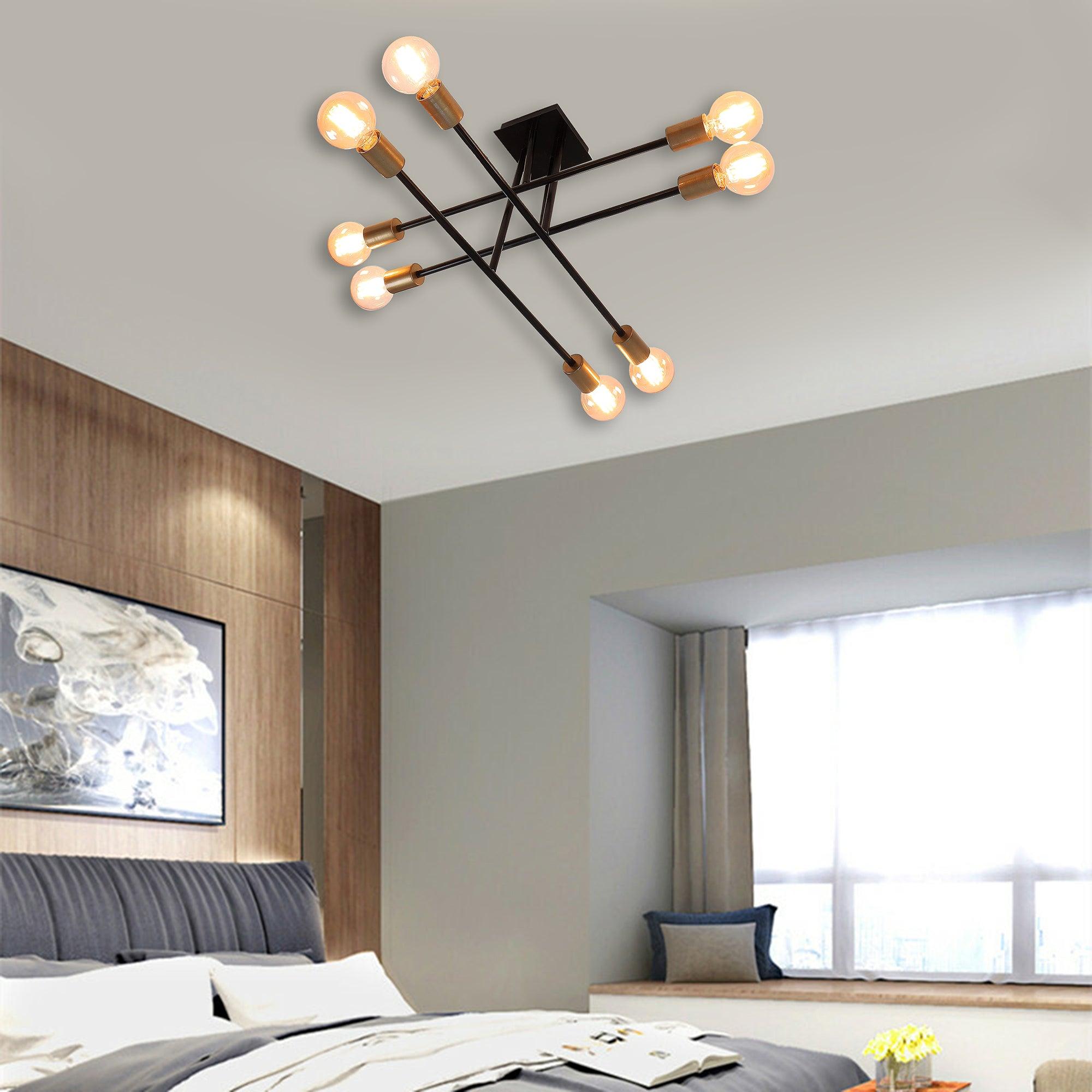 Eight Head Sputnik Black Mordern Chandelier By SS Lightings - Ouch Cart