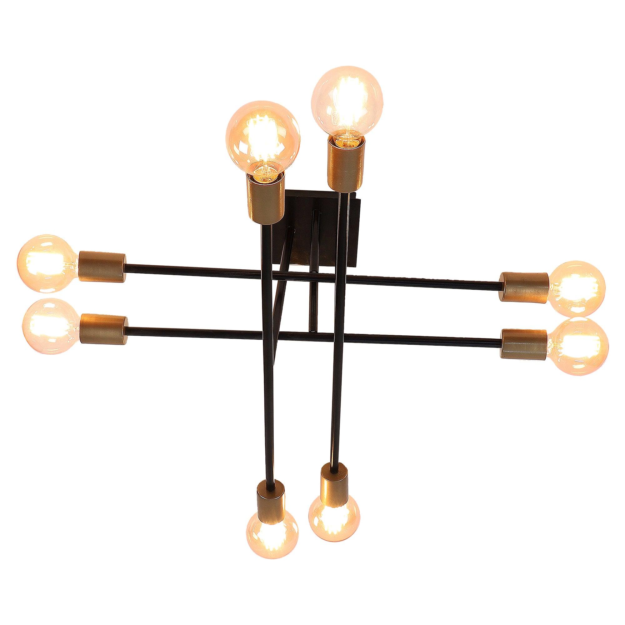 Eight Head Sputnik Black Mordern Chandelier By SS Lightings - Ouch Cart
