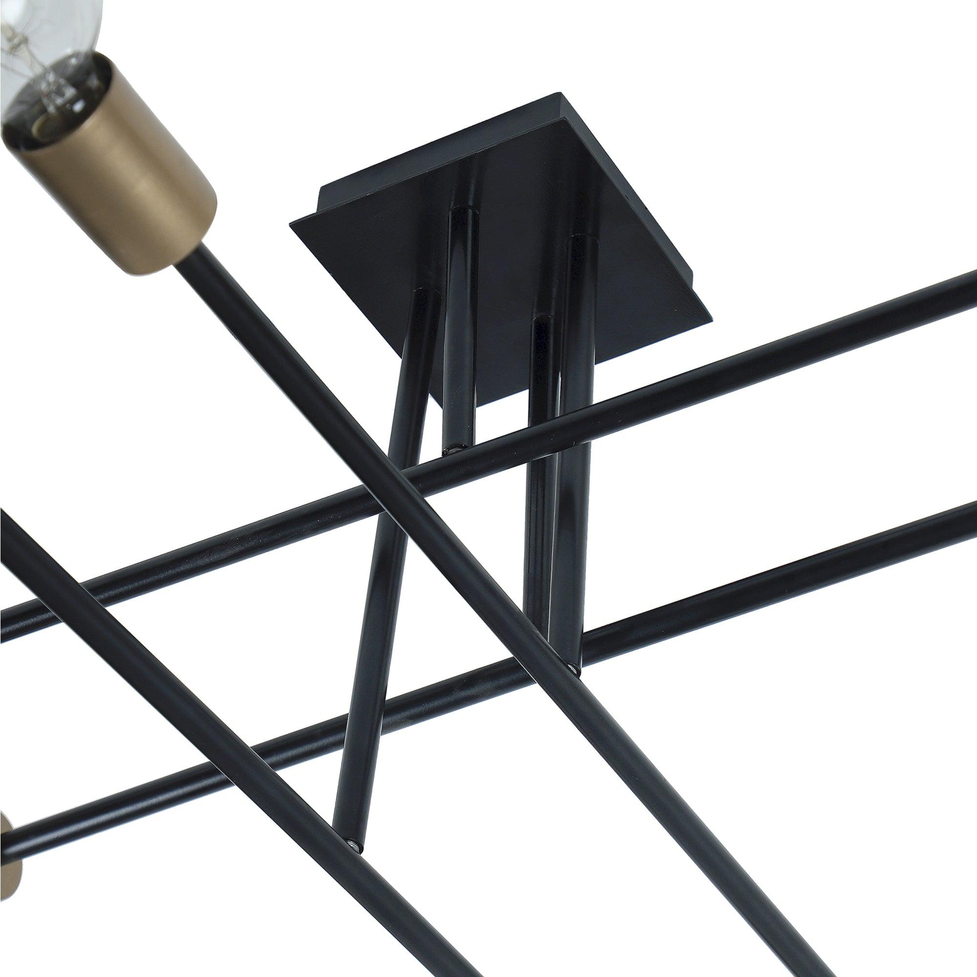 Eight Head Sputnik Black Mordern Chandelier By SS Lightings - Ouch Cart