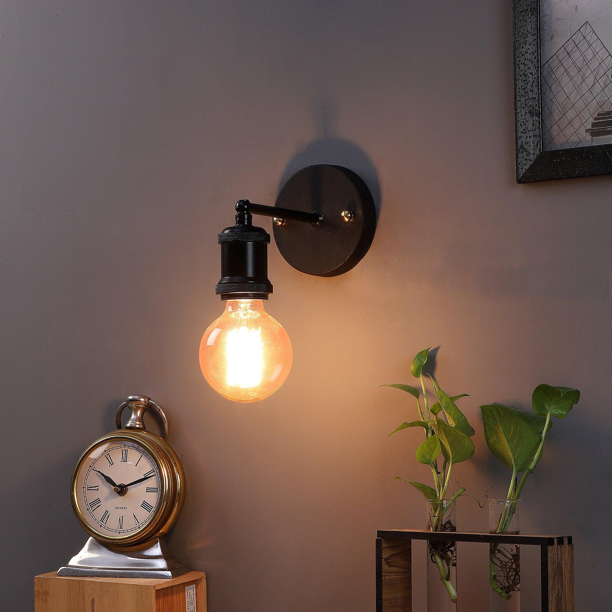 Elements Black Metal Wall Light by SS Lightings - Ouch Cart