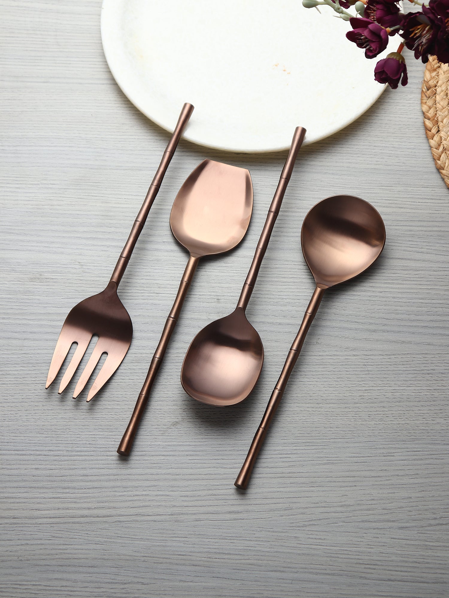 Bamboo Elegance Serving Set - OUCH CART | kitchen &Dining