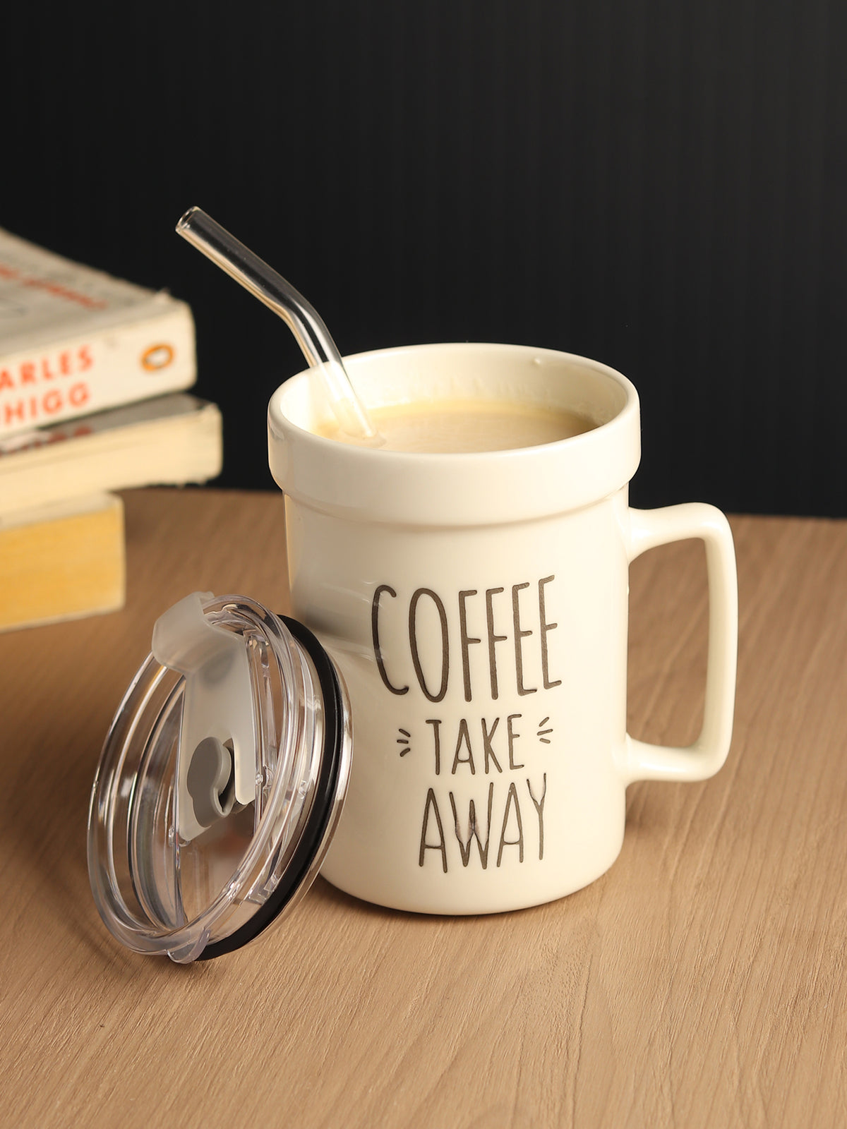 Percy White Ceramic TA Mug - Ouchcart