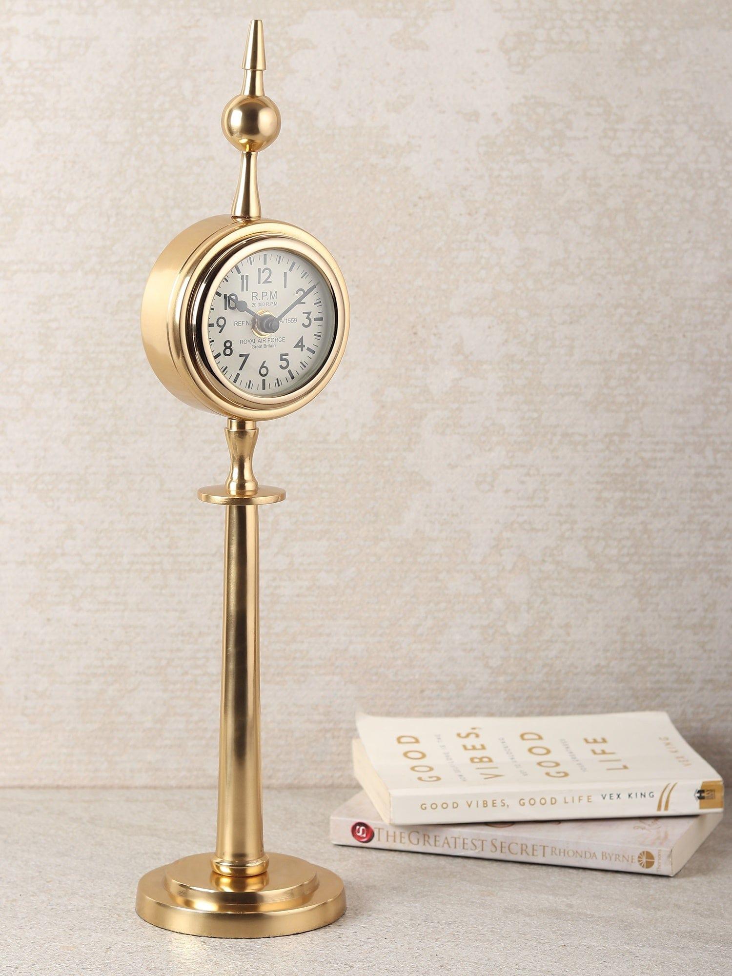 Majestic Spire Clock Gold - Ouch Cart