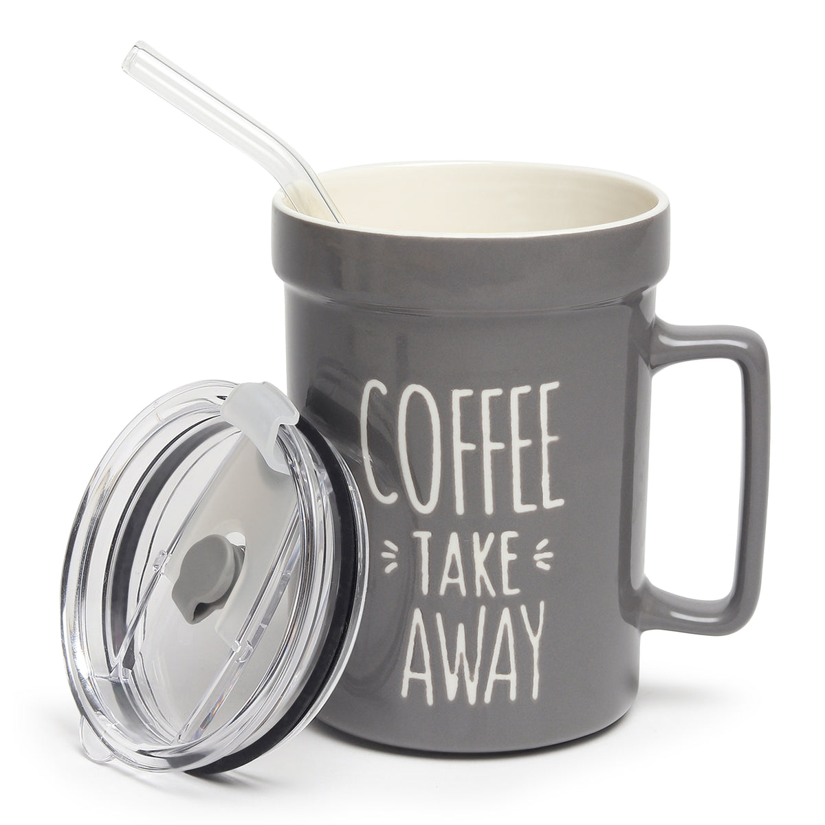 Mugsy Grey Ceramic TA Mug
