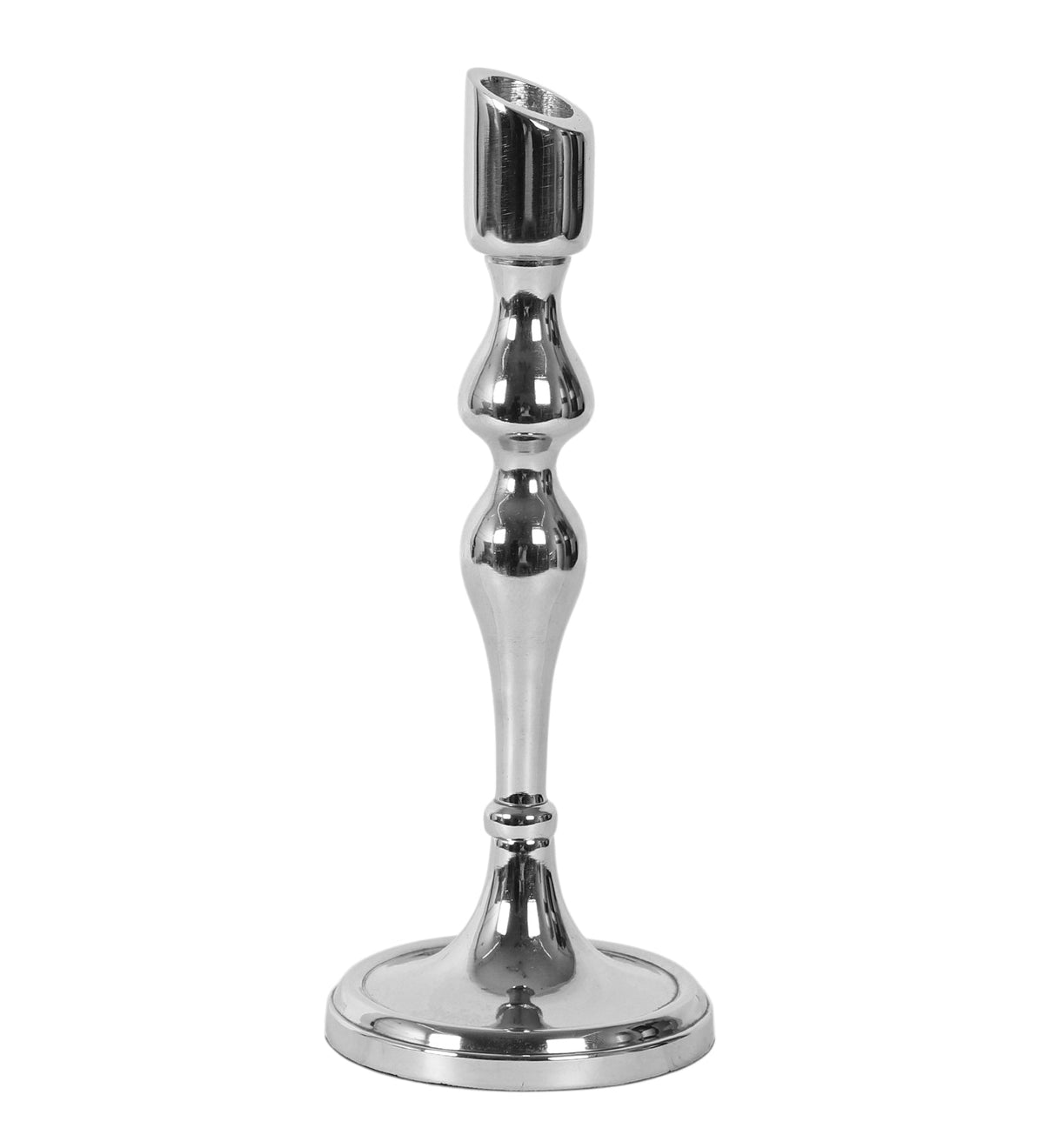 Lumora Small Silver Candleholder M.M.I. OVERSEAS