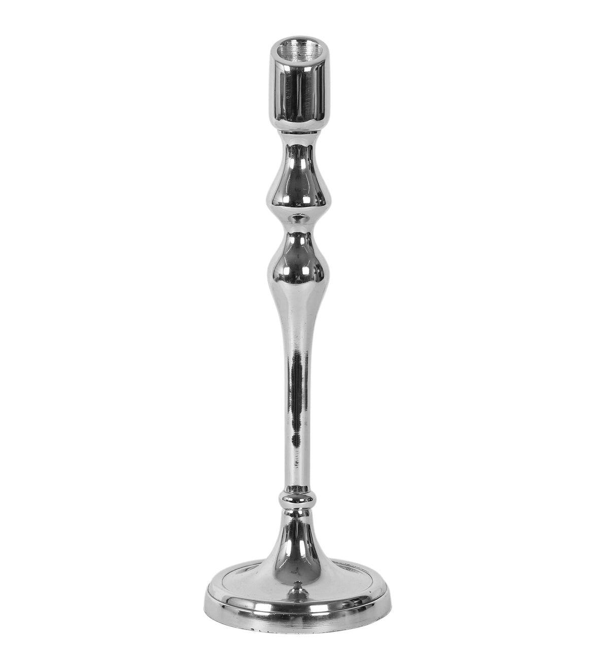 Lumora Large Silver Candleholder M.M.I. OVERSEAS