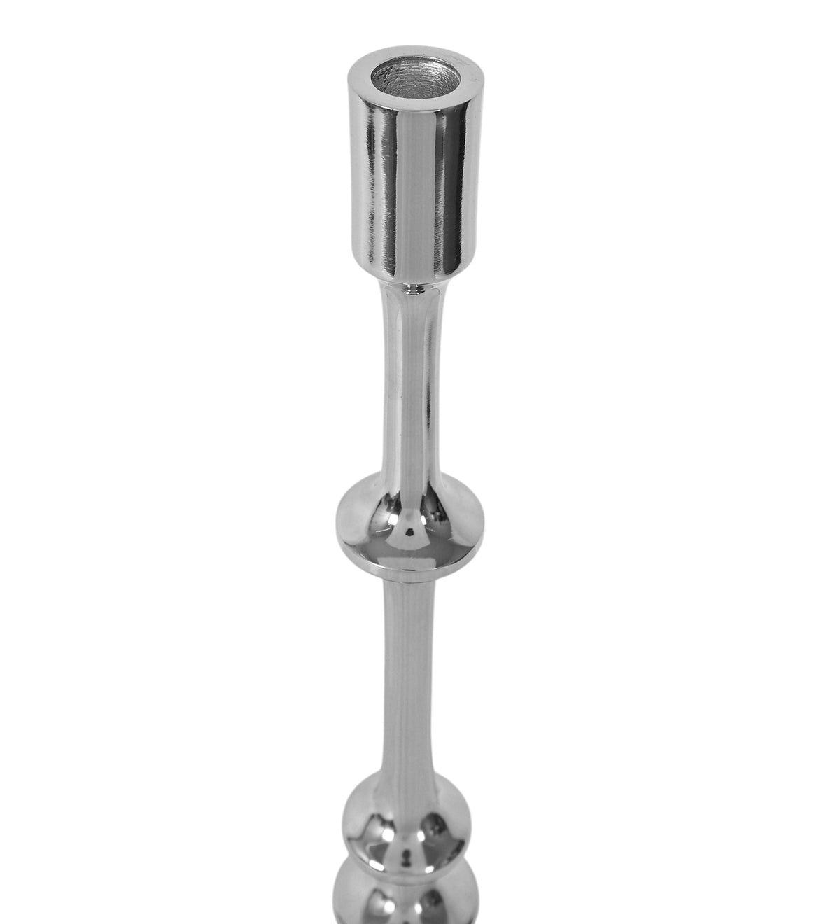 Aristea Silver Candle Holder Large M.M.I. OVERSEAS