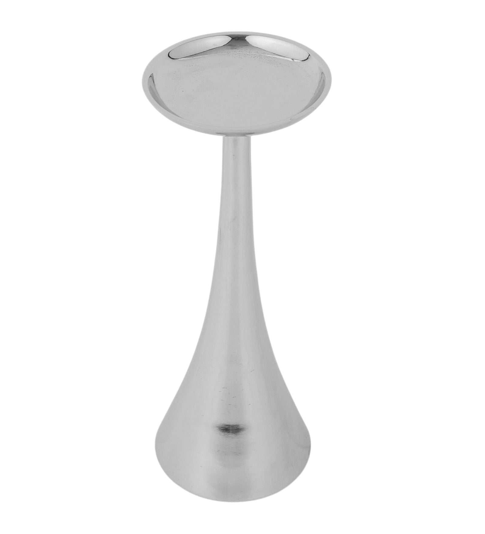 Aureus Tall Silver Pillar Candle Stand