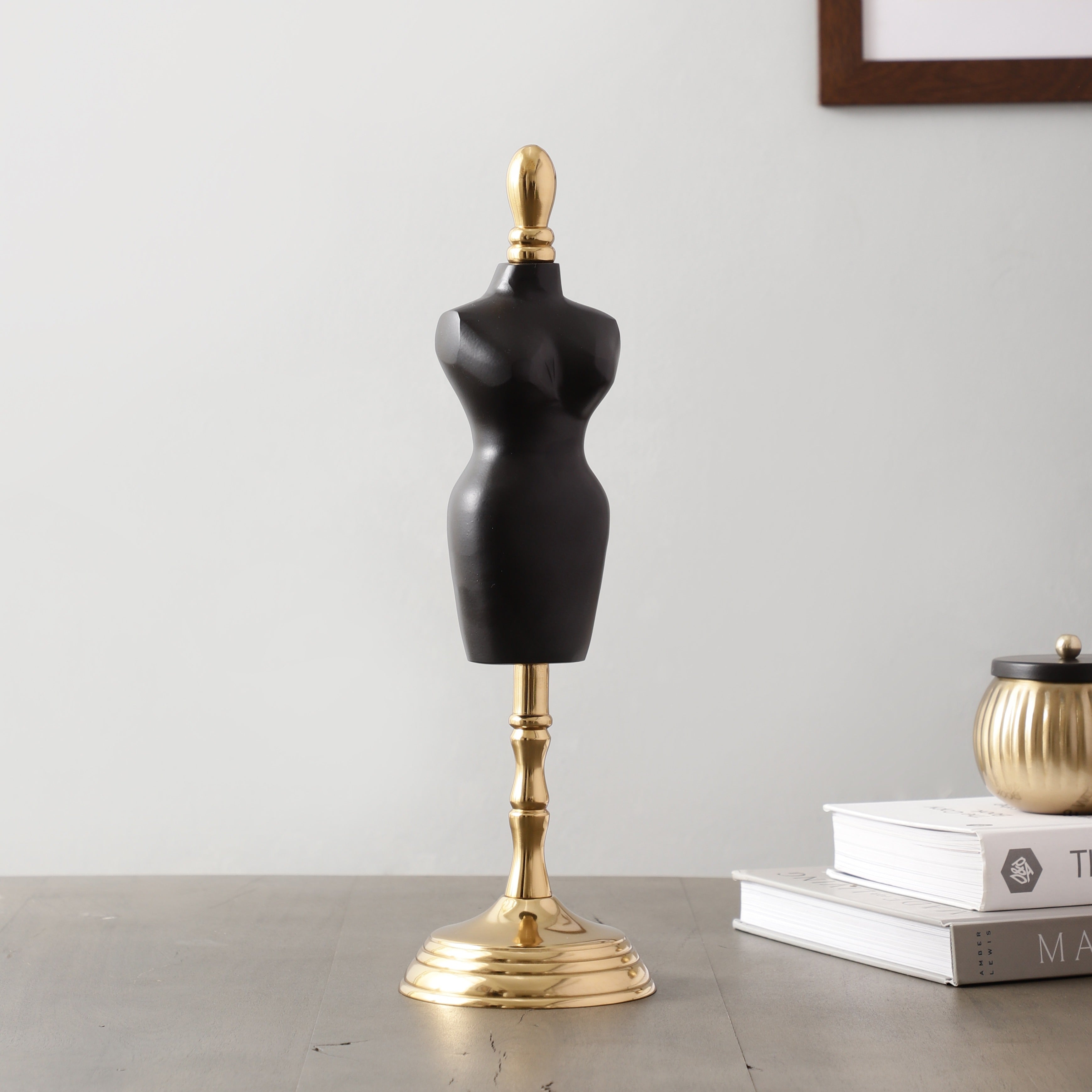 Miniaturised mannequin in Black Gold finish M.M.I. OVERSEAS