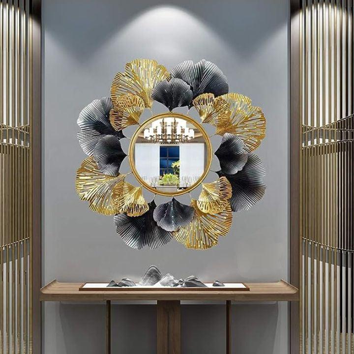 Antique designer metal wall mirror - Ouch Cart