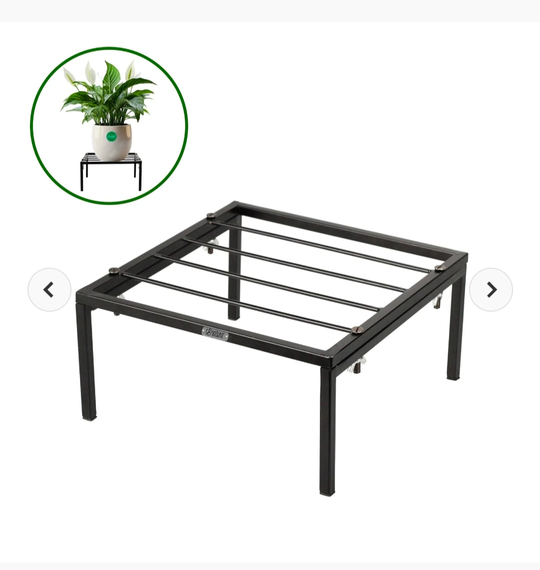 Solid Square Stand Indoor Outdoor Pot Planter Stand For Home Garden Balcony Plant Container Set (Pack Of 4) National Handicraft Town