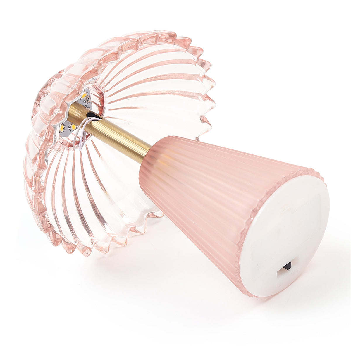 Cressa Crystelle Glass Lamp Ouch Cart