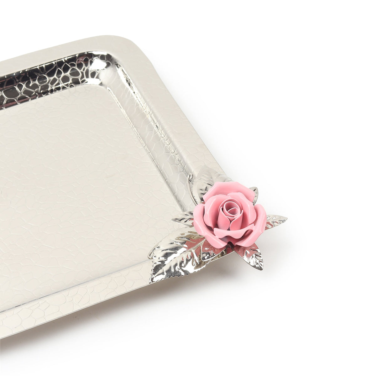 Petal Eclat Pink Square Tray Ouch Cart