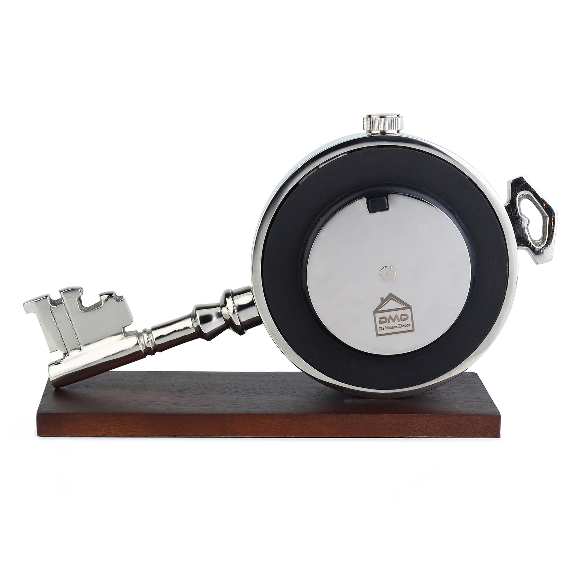 Areios Table clock in Silver M.M.I. OVERSEAS