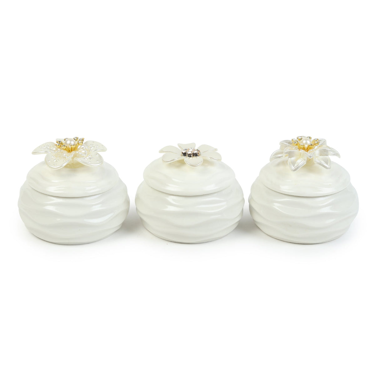 Laceflower Porcelain Box Set M.M.I. OVERSEAS