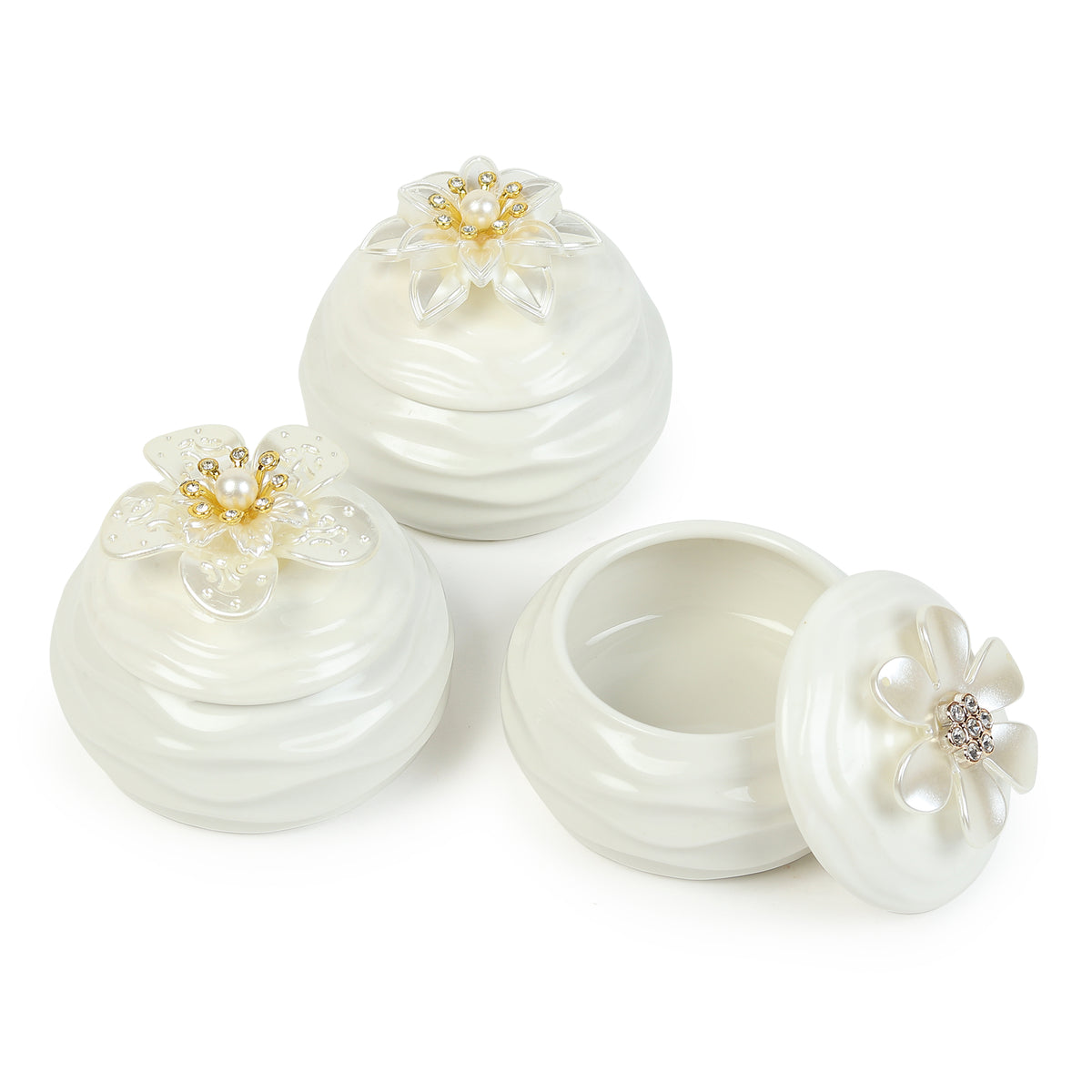 Laceflower Porcelain Box Set - OUCHCART