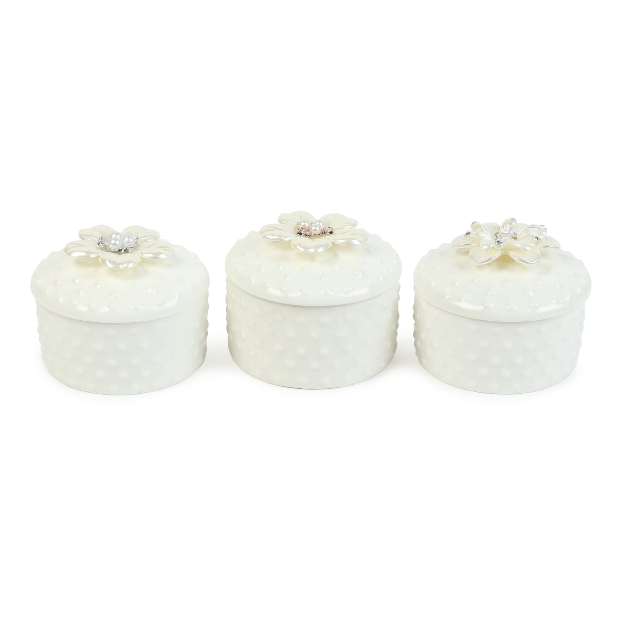 Pearlpetal Porcelain Box Set M.M.I. OVERSEAS