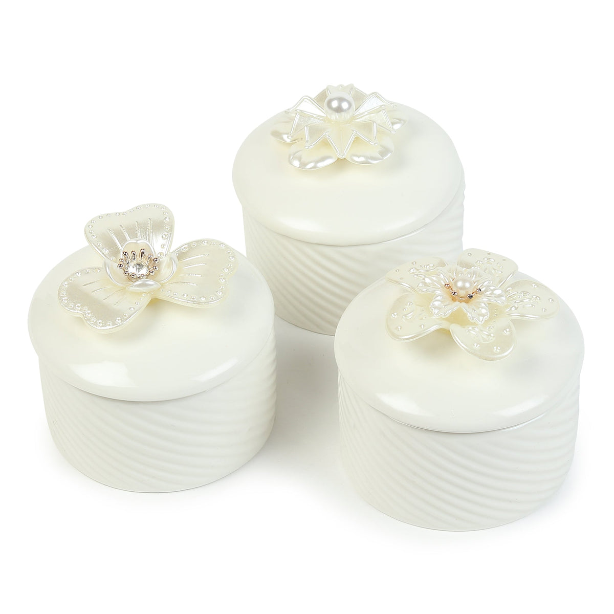 Florette Porcelain Box Set M.M.I. OVERSEAS