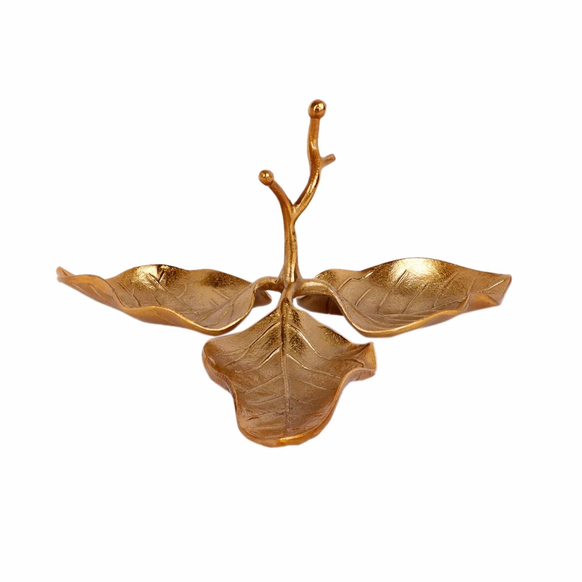 3 Leaf Decorative Tray/ Platter - Ouch Cart