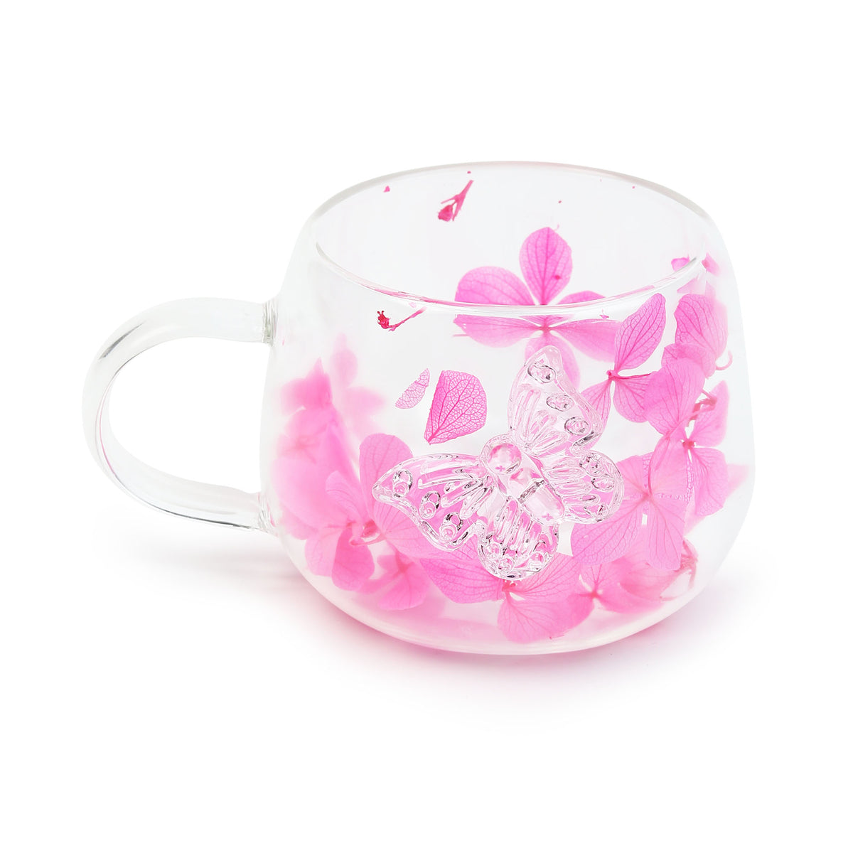 Titli Bloom Glass Mug Pink