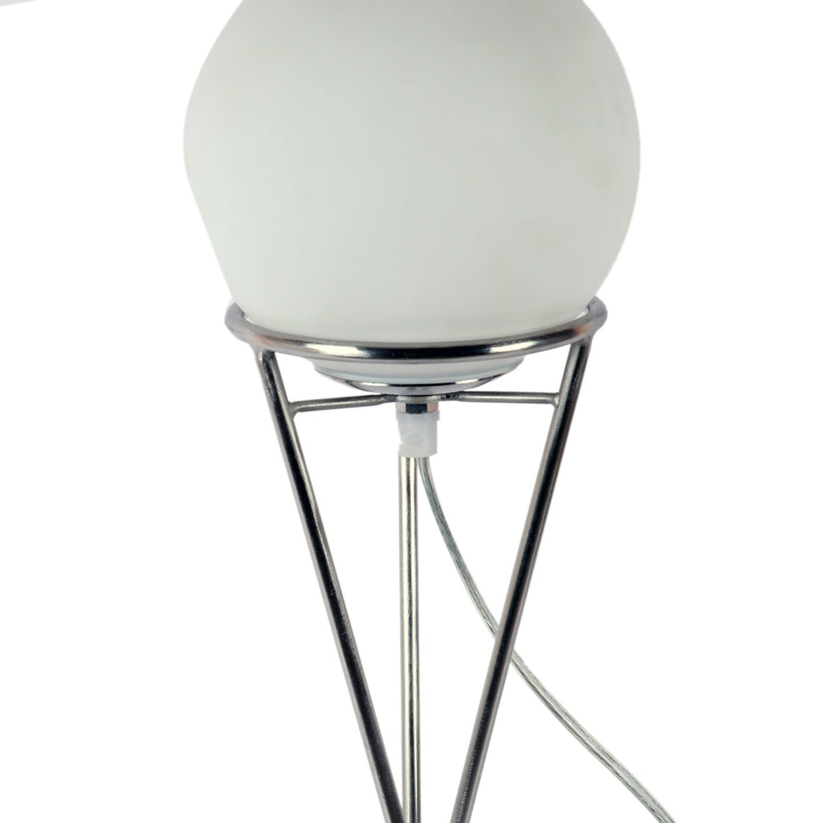 " Sybil's Orb" Silver by Décor de Maison silver table lamp in Pewter finish M.M.I. OVERSEAS