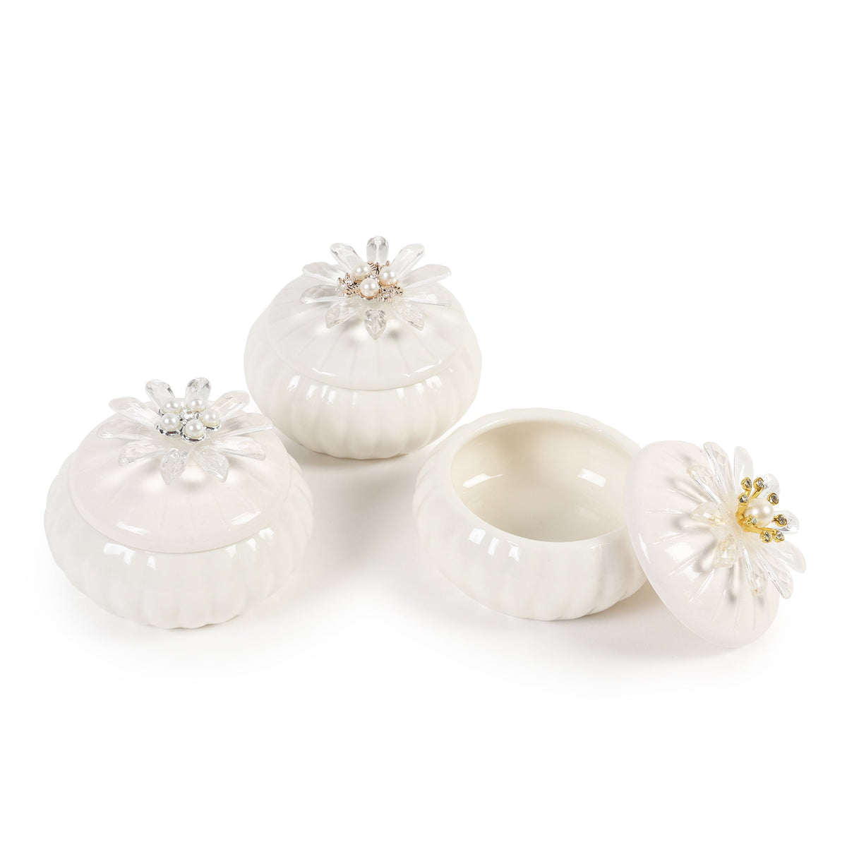 Sunpetal Porcelain Box Set M.M.I. OVERSEAS