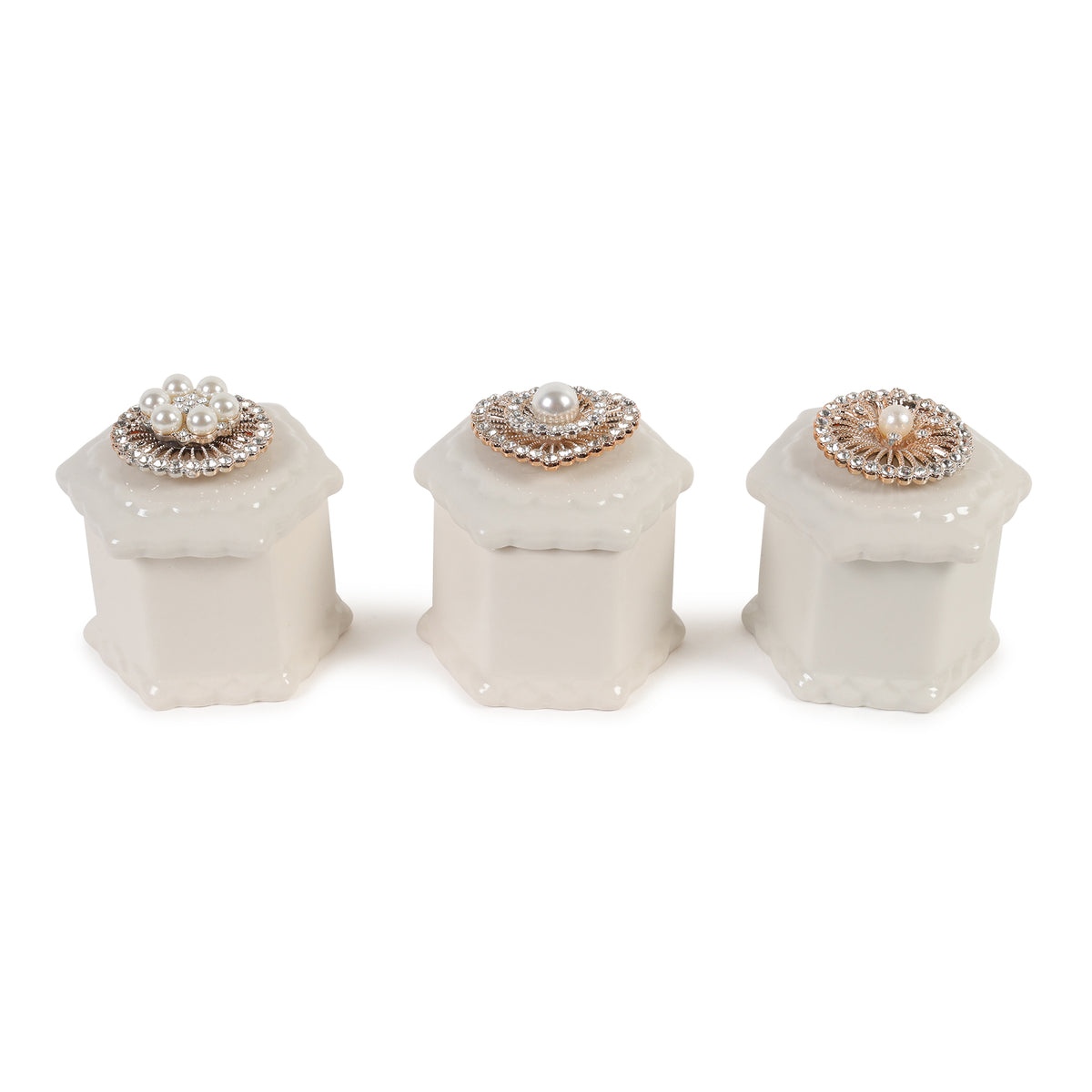 Medallion Porcelain Box Set