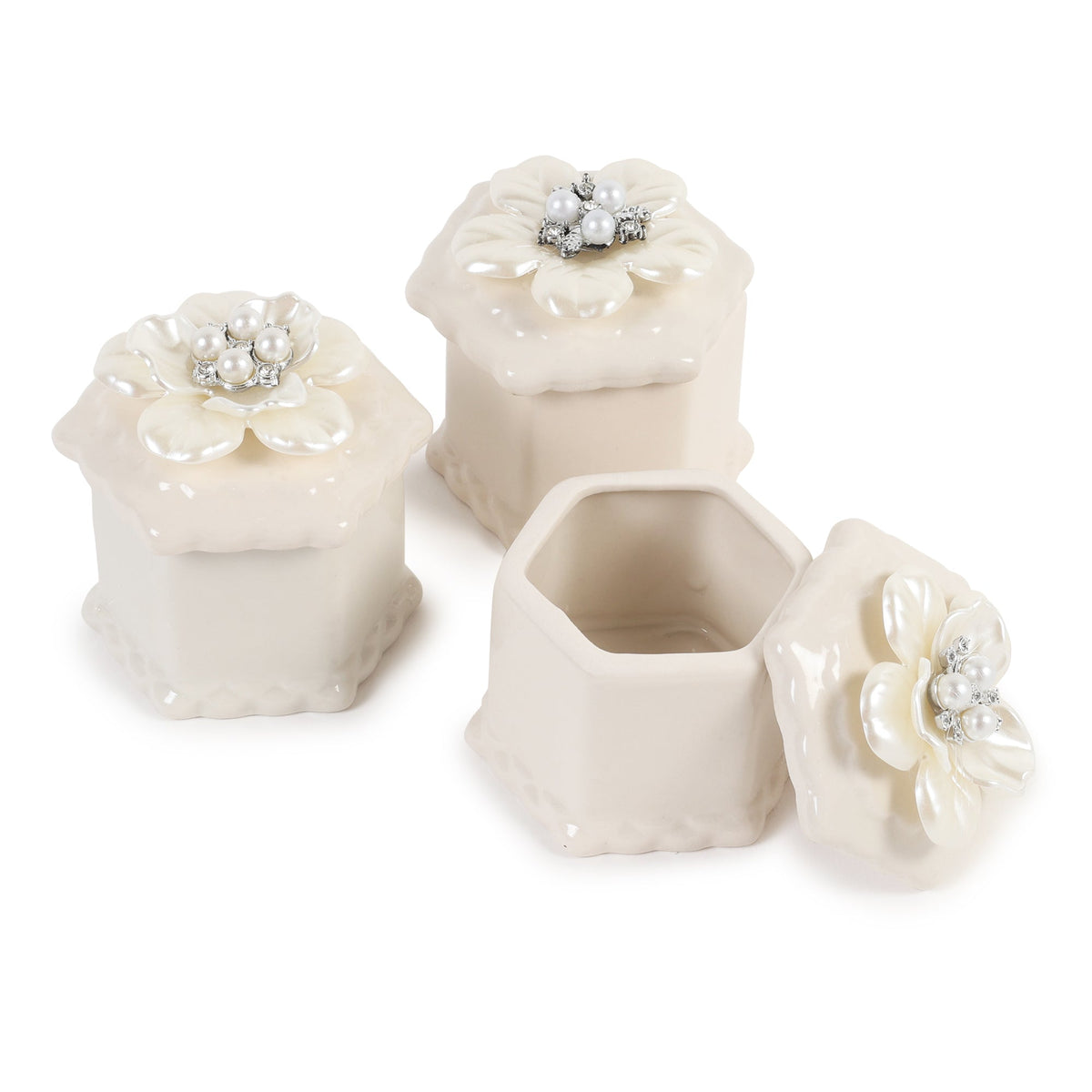 Florabelle Porcelain Box Set Ouch Cart