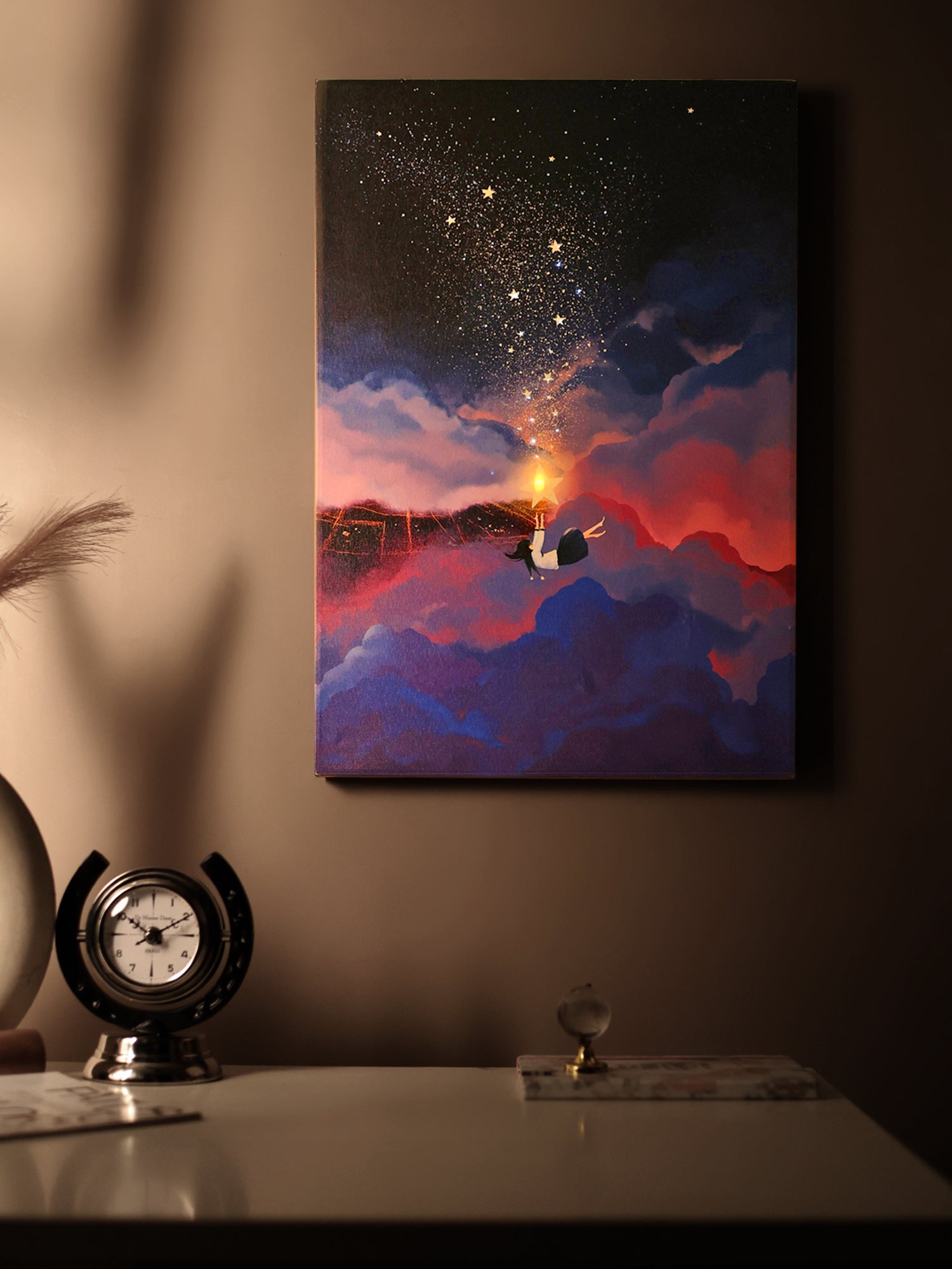 Falling Star LED wall art