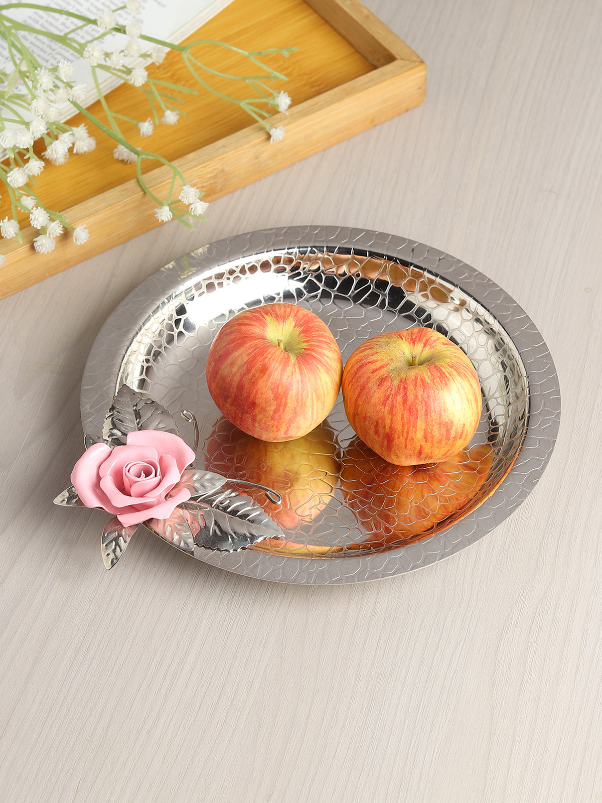 Petal Eclat Pink Circle Plate - Ouchcart