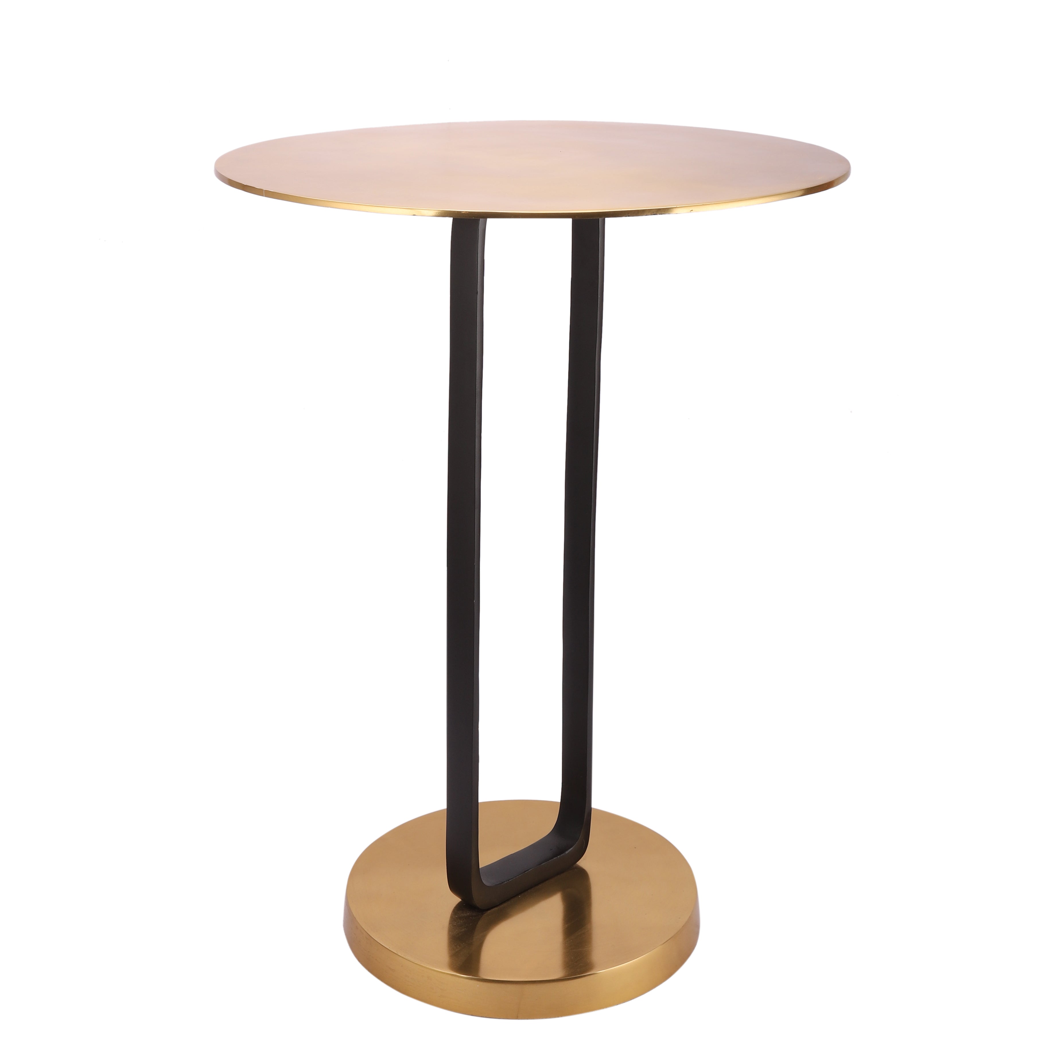 Irwin's Rectange Table by Décor de Maison in Gold top & base with Black Body