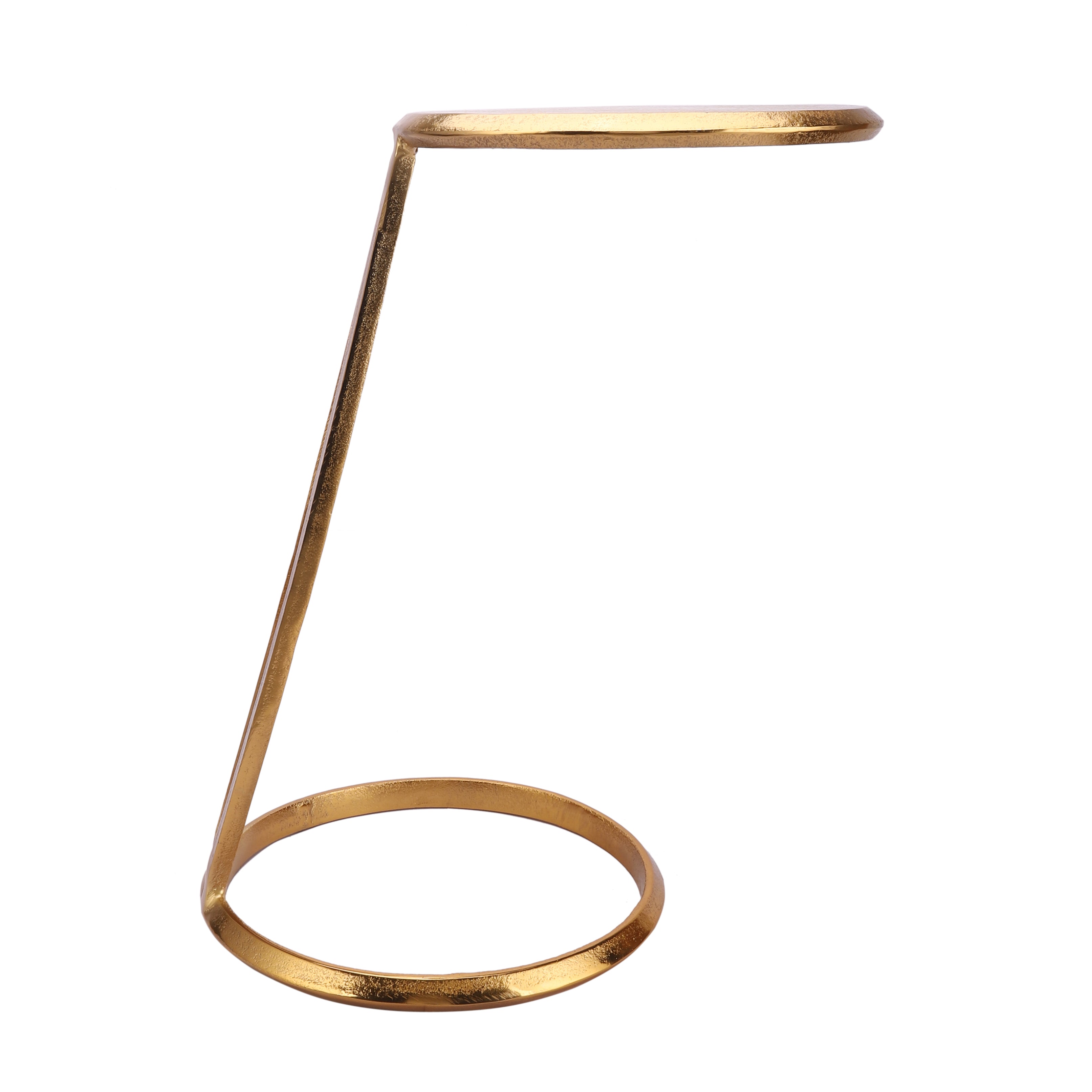 Slanted Nesting Tables by Décor de Maison in Raw Antique Gold Finish small size