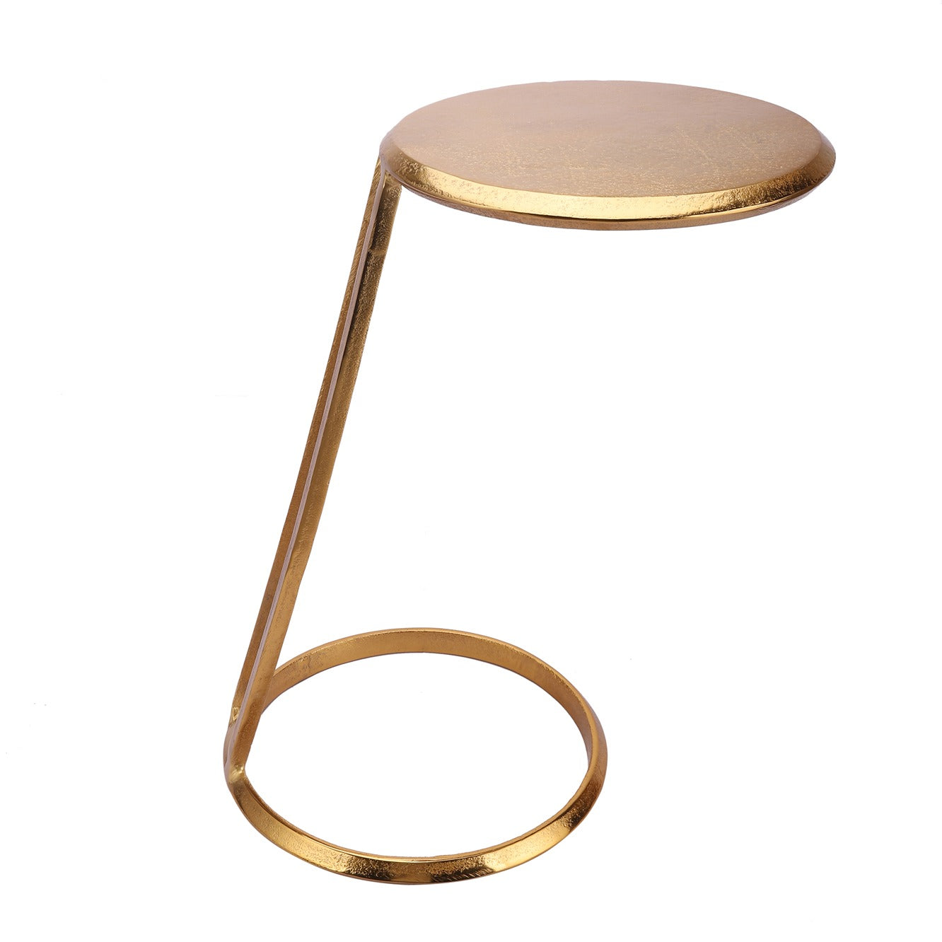Slanted Nesting Tables by Décor de Maison in Raw Antique Gold Finish small size - OUCCART