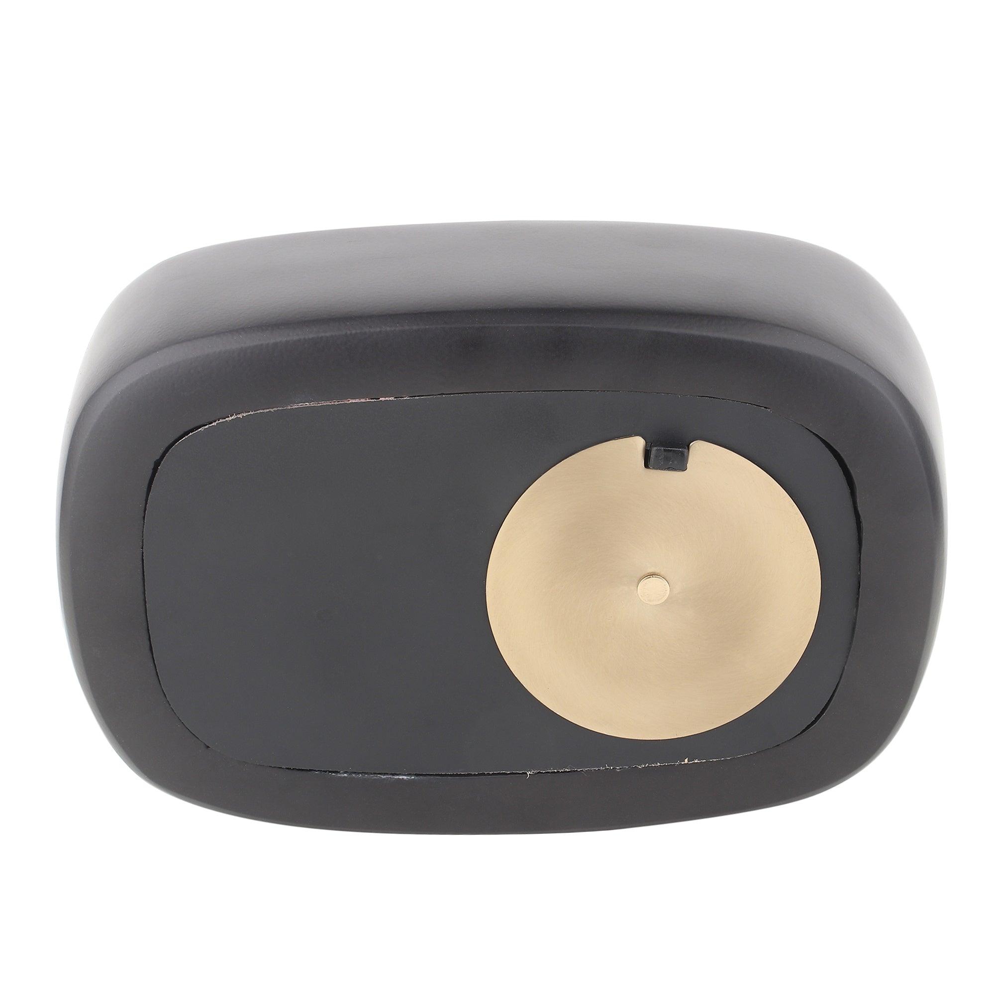 Radio Wave Table Clock in Black Frame - Ouch Cart