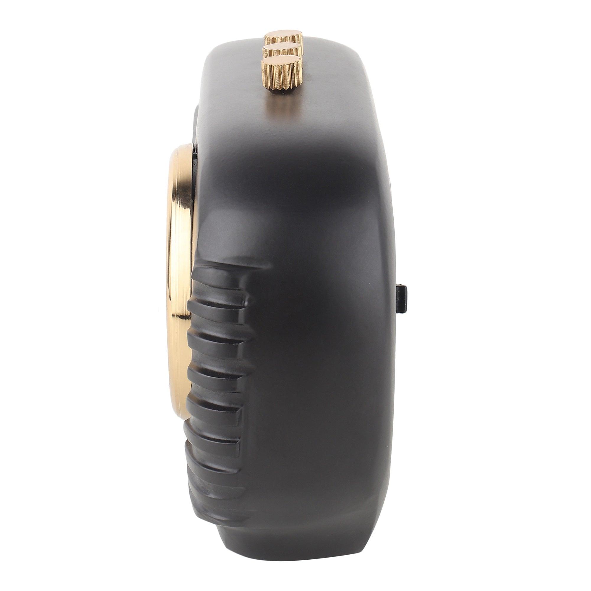 Radio Reverie Table Clock in Black - Ouch Cart