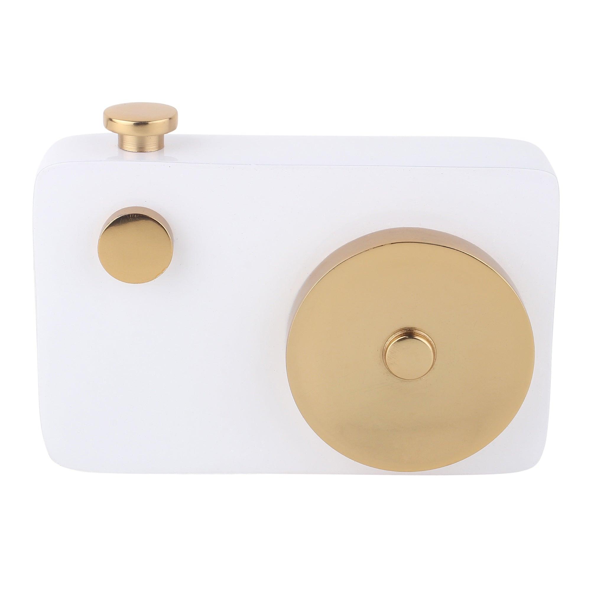 Vintage Shutter Charm In Gold - Ouch Cart