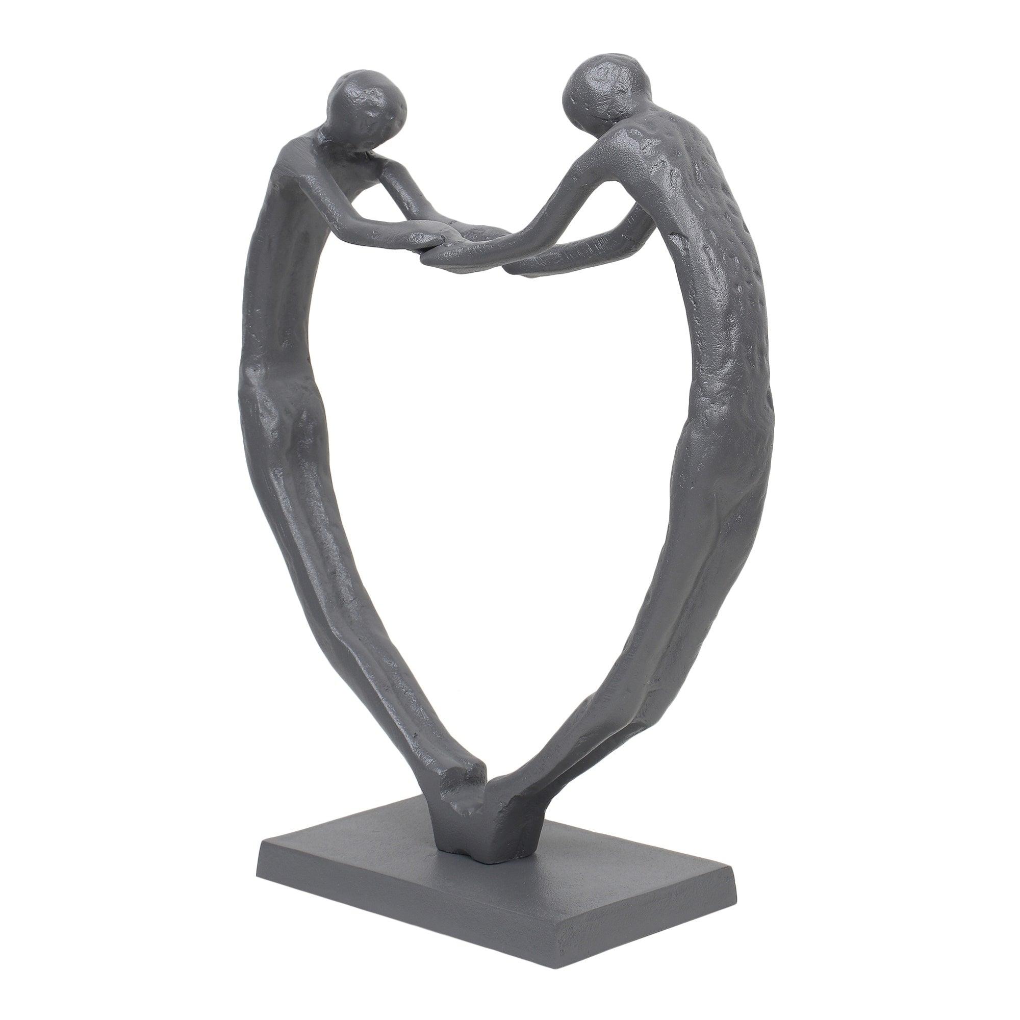 Heartfelt Harmony Sculpture in Grey - Ouch Cart