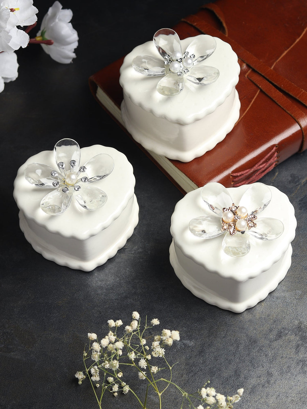 Coeurine Porcelain Box Set M.M.I. OVERSEAS