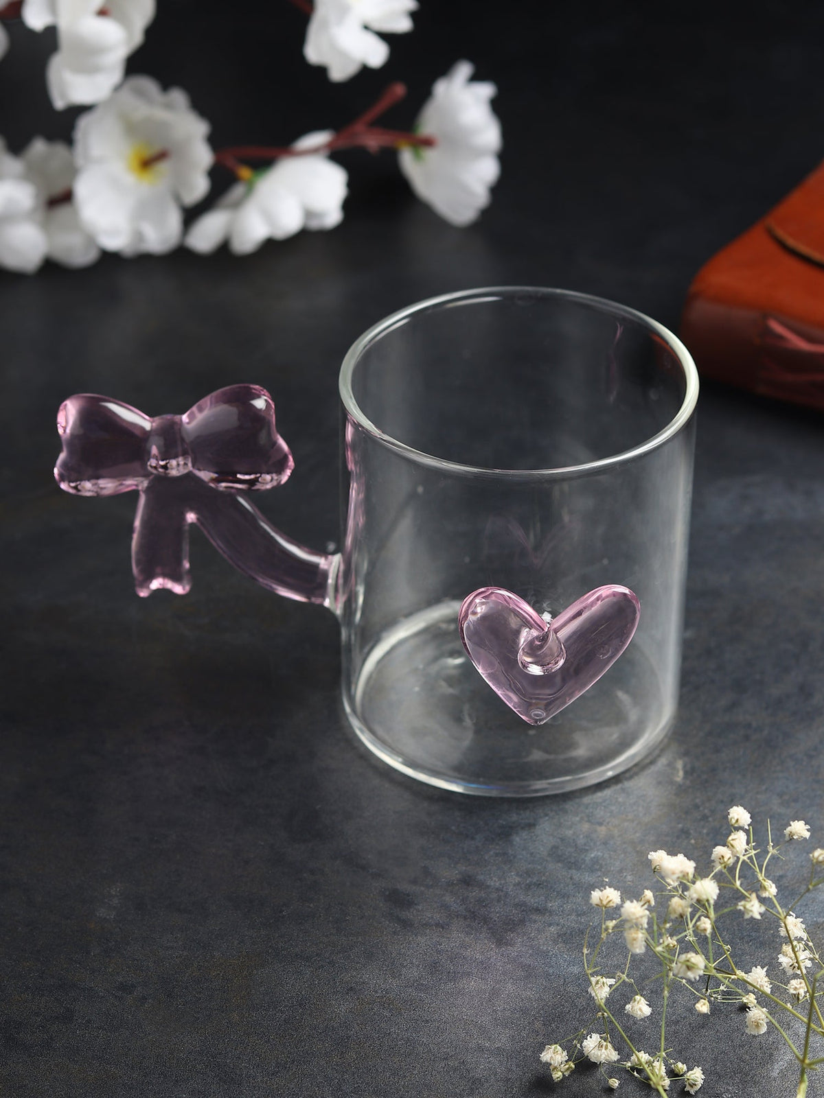 Bowed Heart Glass Cup M.M.I. OVERSEAS