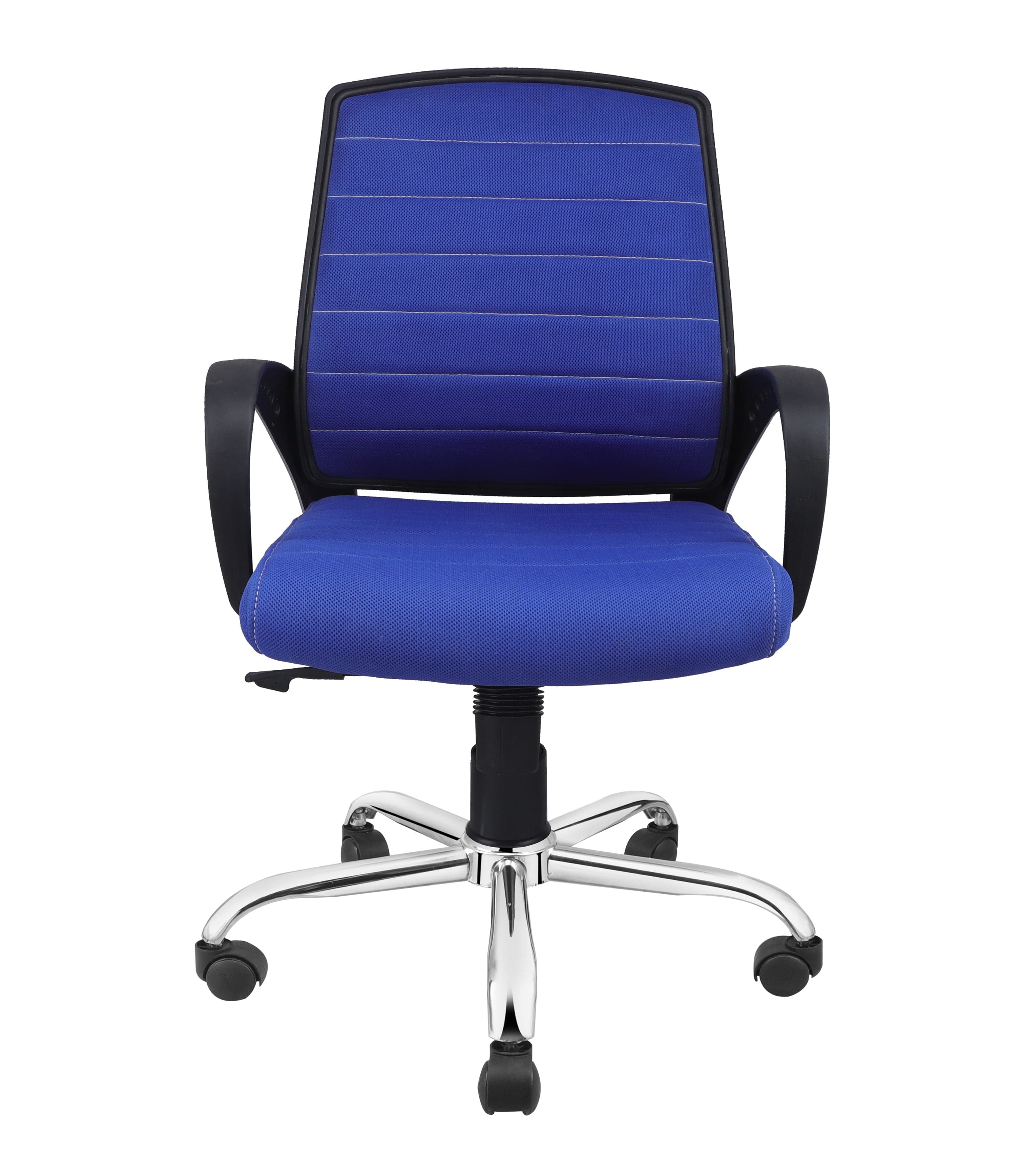 Smart Ergonomic Chair With Breathable Blue Mesh Fabric