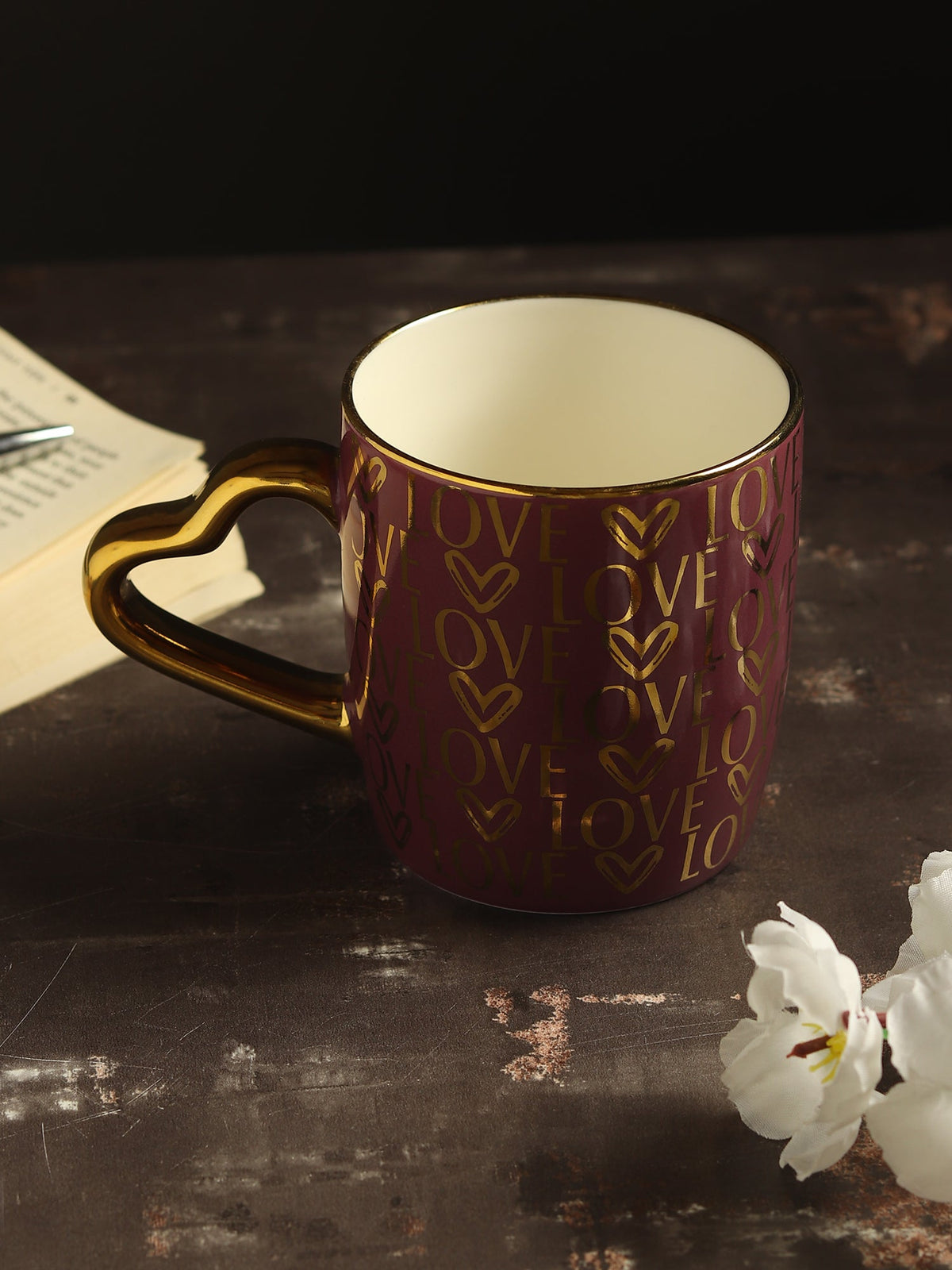 Love Notes Mug Purple M.M.I. OVERSEAS