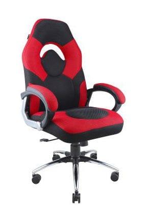 Adiko Breath Series - Front Breathable Mesh Fabric - Red / Black - Ouch Cart