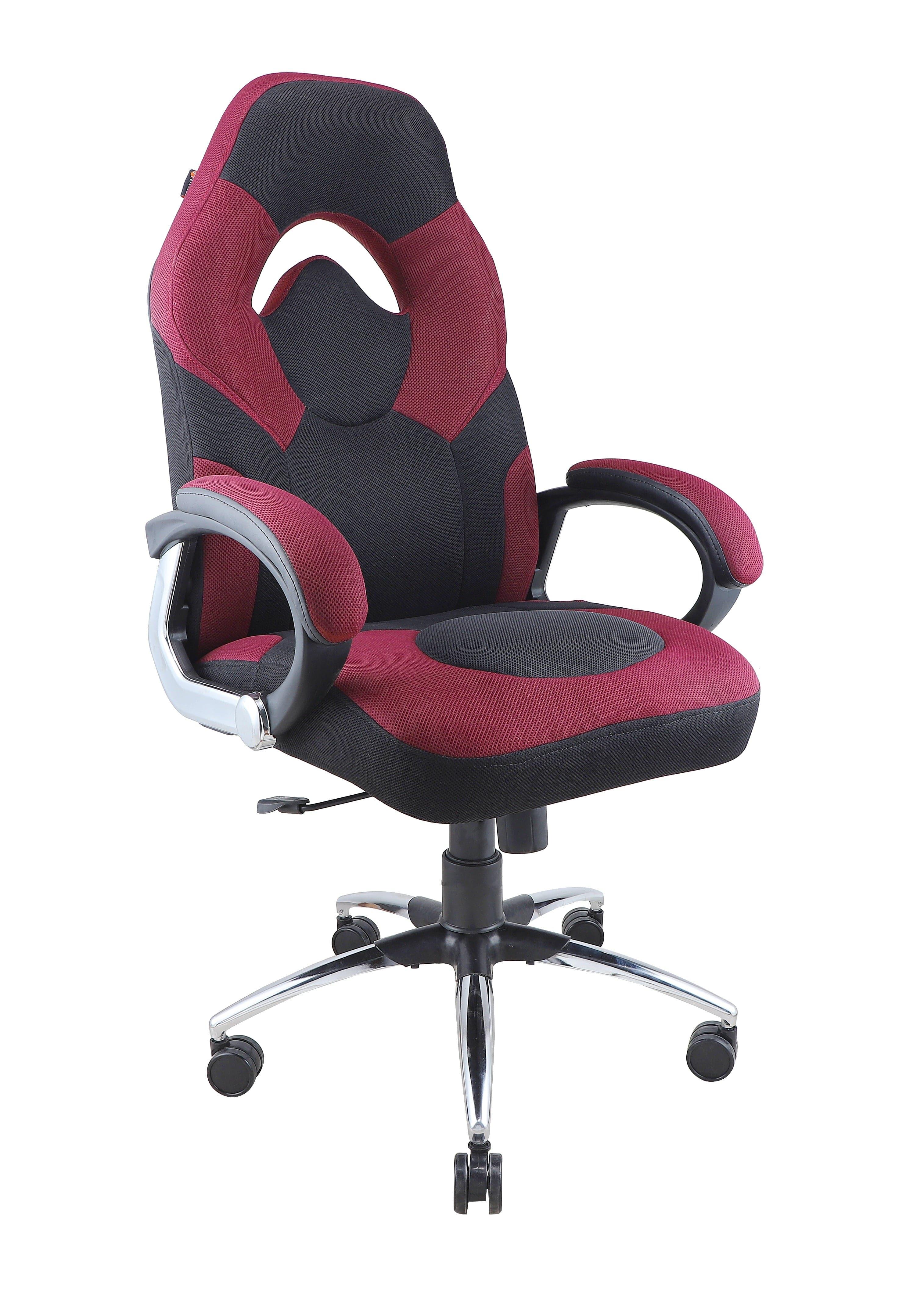 Adiko Breath Series - Front Breathable Mesh Fabric - Maroon / Black - Ouch Cart