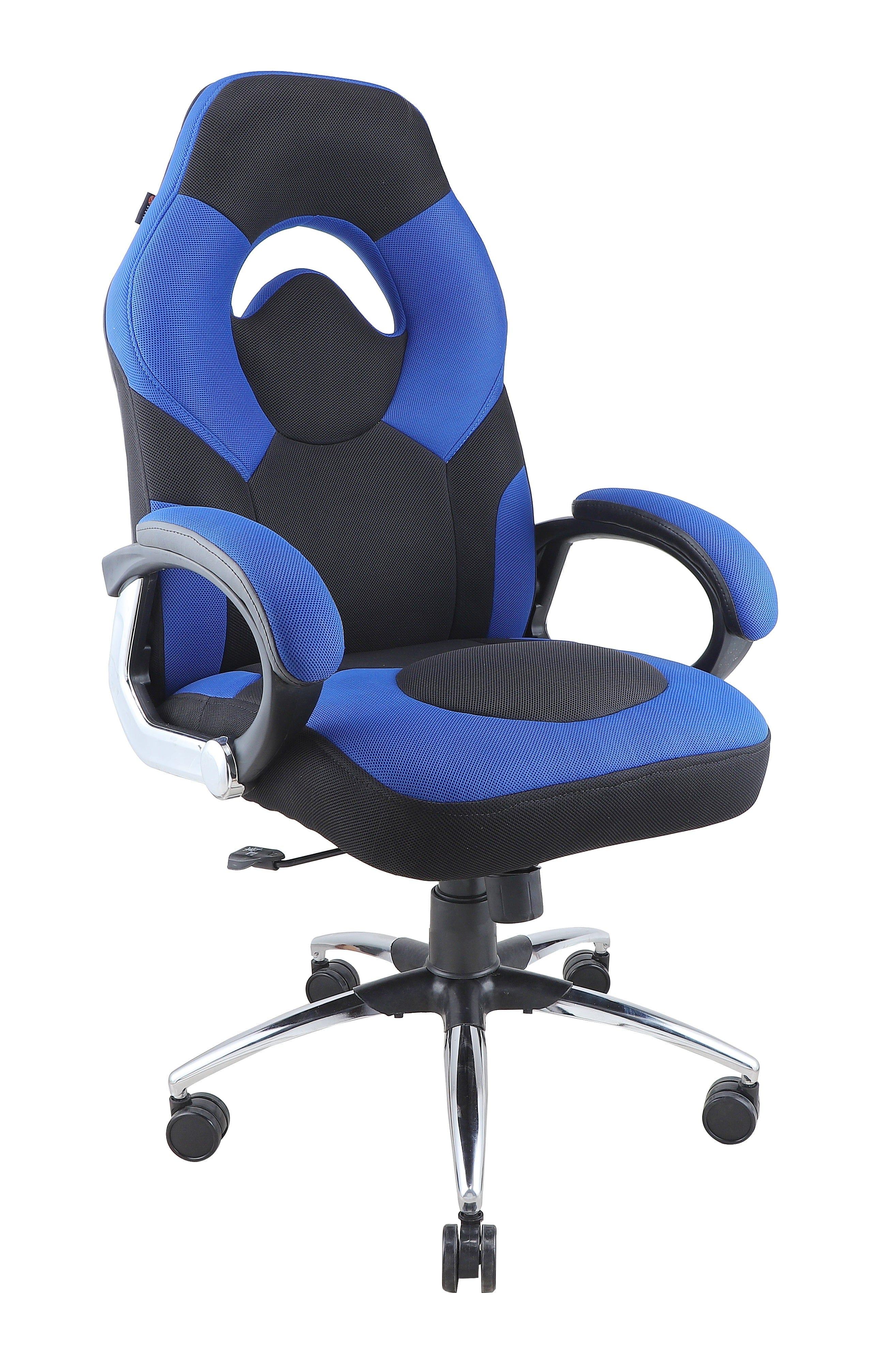 Adiko Breath Series - Front Breathable Mesh Fabric - Blue / Black - Ouch Cart